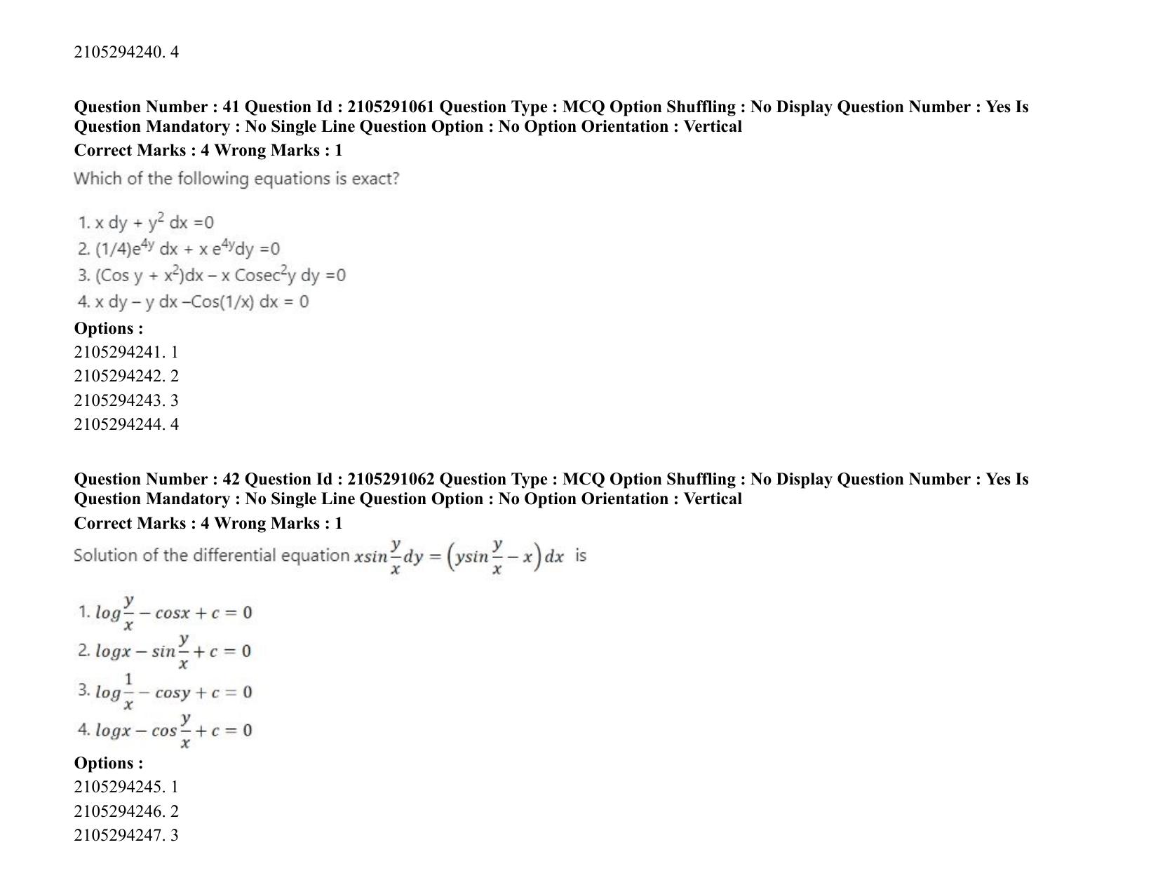ICAR AIEEA PG 2020 STATISTICAL SCIENCE Question Paper - Page 23
