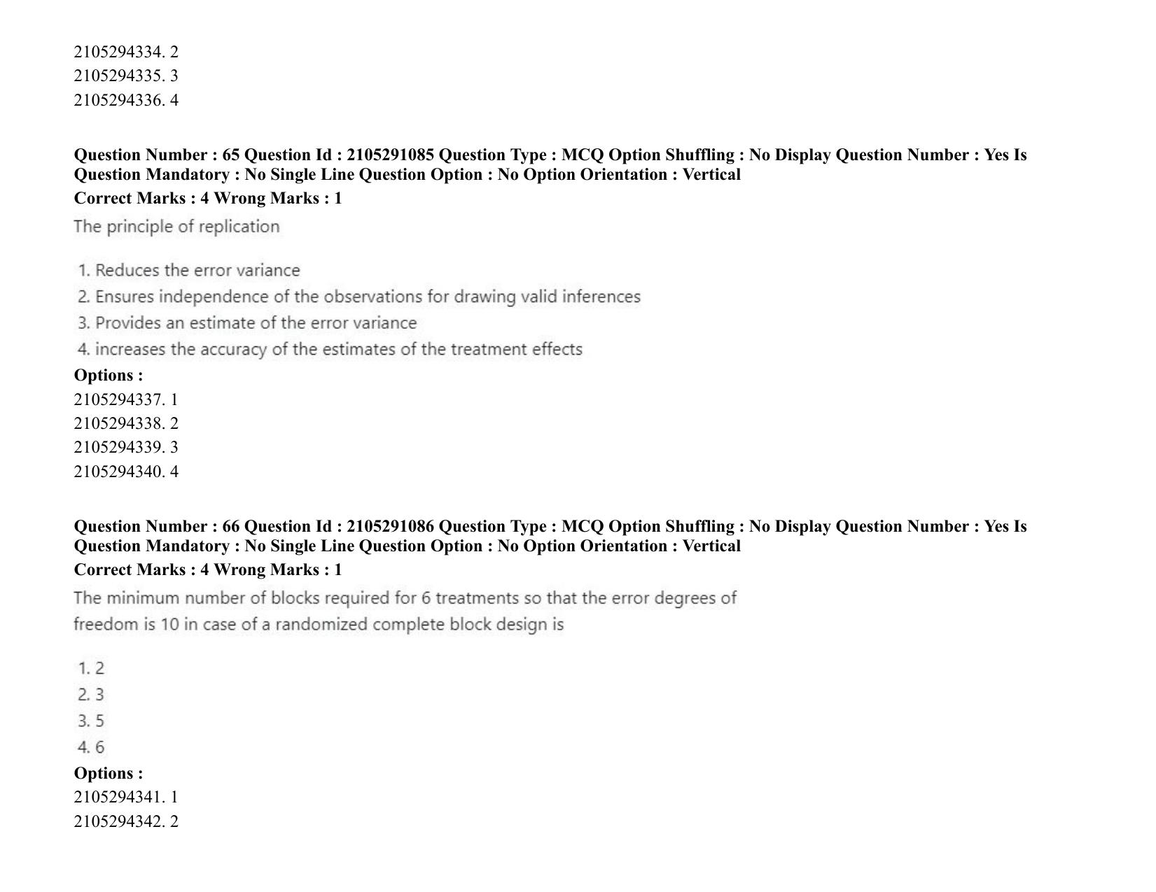 ICAR AIEEA PG 2020 STATISTICAL SCIENCE Question Paper - Page 35