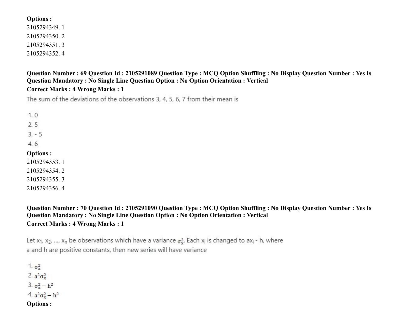 ICAR AIEEA PG 2020 STATISTICAL SCIENCE Question Paper - Page 37