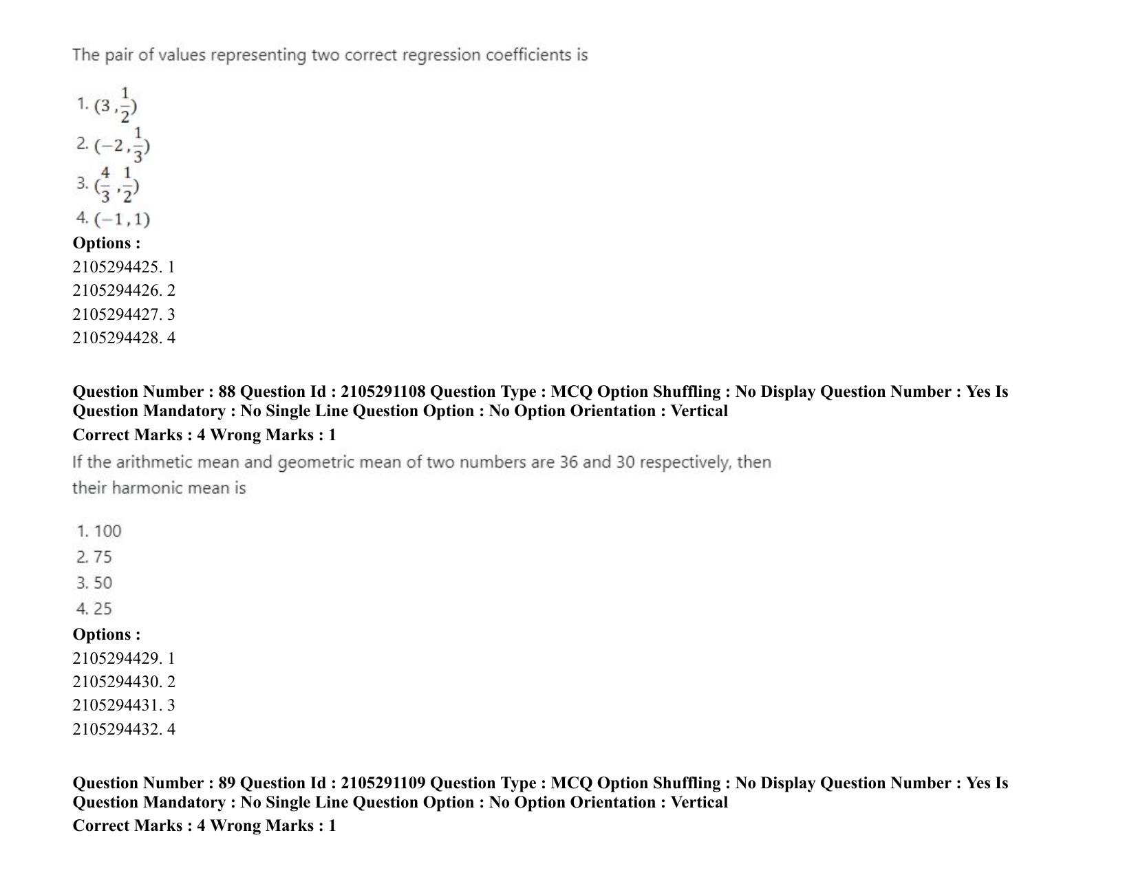 ICAR AIEEA PG 2020 STATISTICAL SCIENCE Question Paper - Page 47
