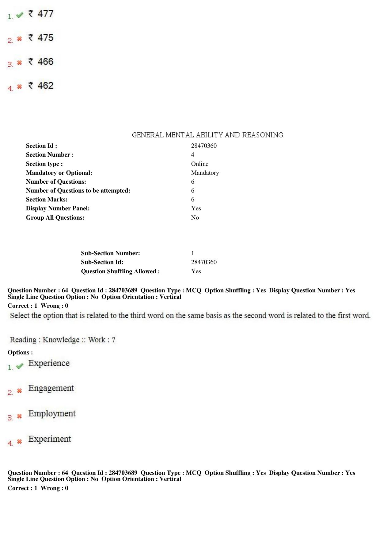 MP CPCT 21st April 2018 English Question Paper Shift 1 - Page 46