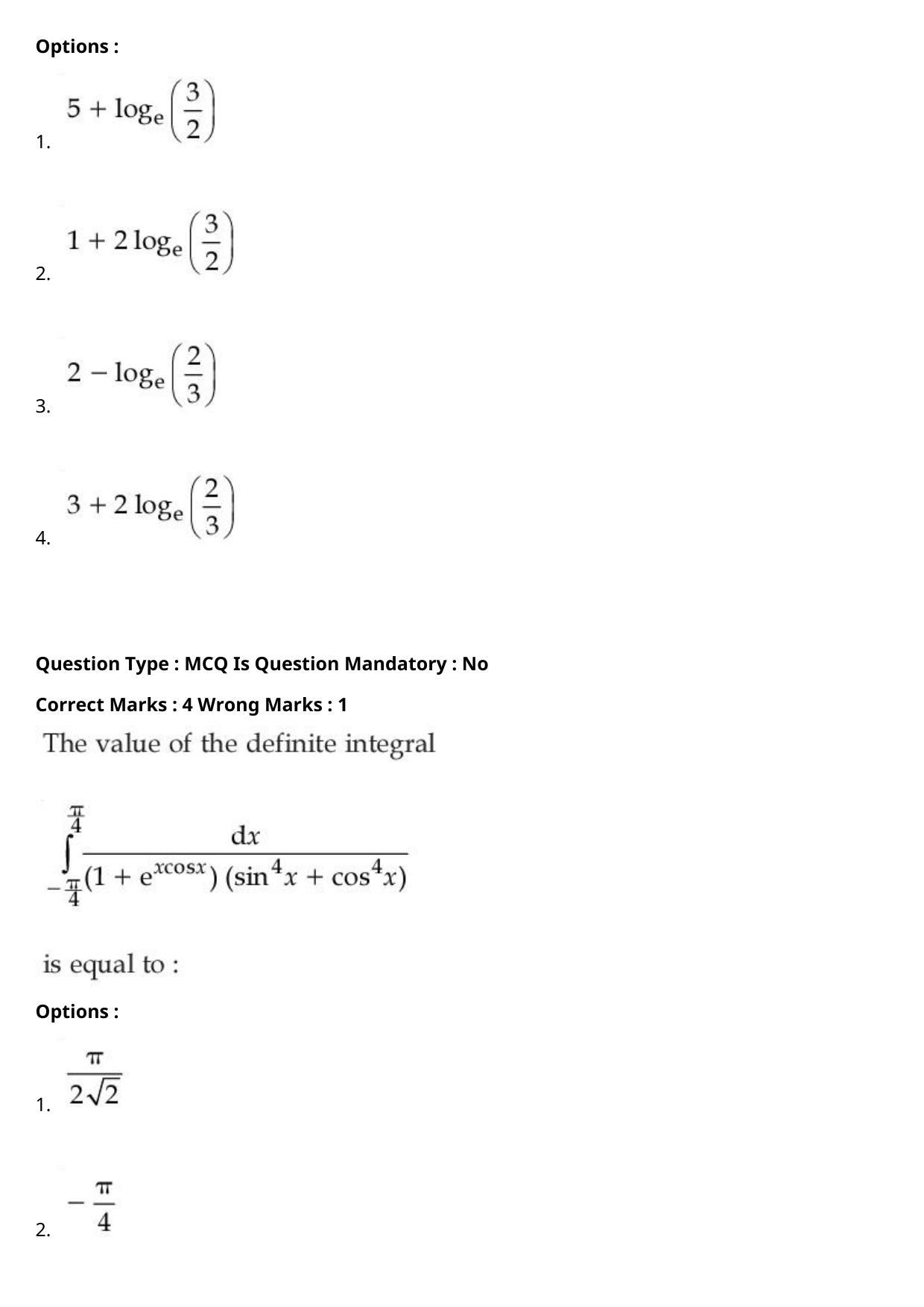 JEE Mains 2021: BTech Odiya (Shift 1) 27-07-2021 Question Paper - Page 102
