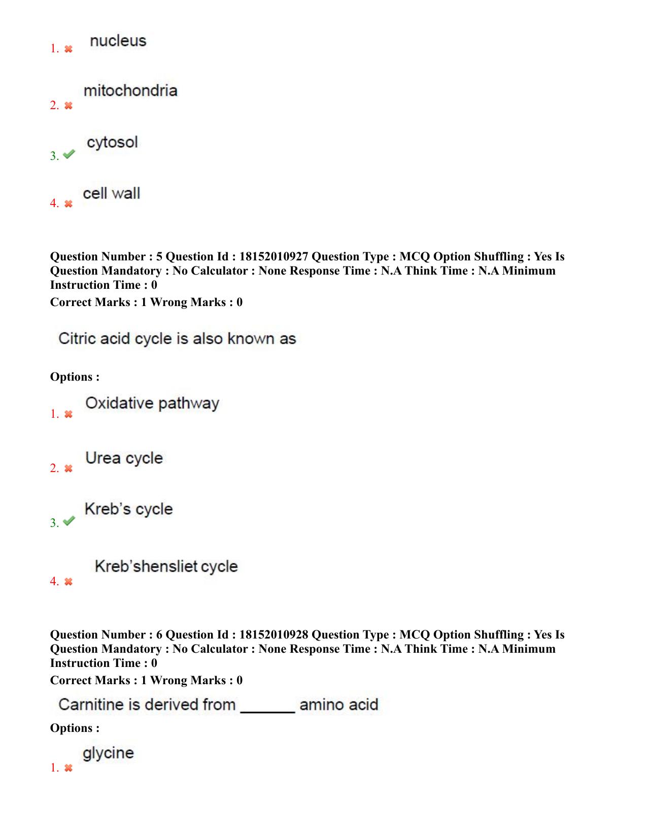 TS CPGET 2023 M Sc Nutrition and Dietetics (Shift 2) Question Paper with Answer Key - Page 4