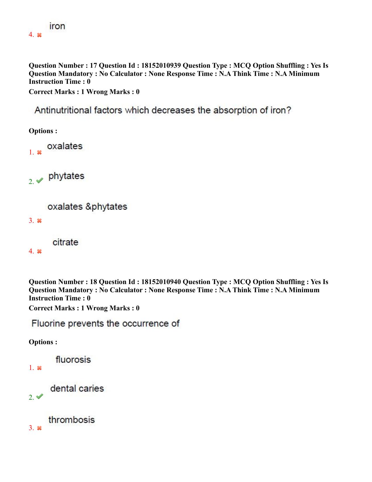 TS CPGET 2023 M Sc Nutrition and Dietetics (Shift 2) Question Paper with Answer Key - Page 10