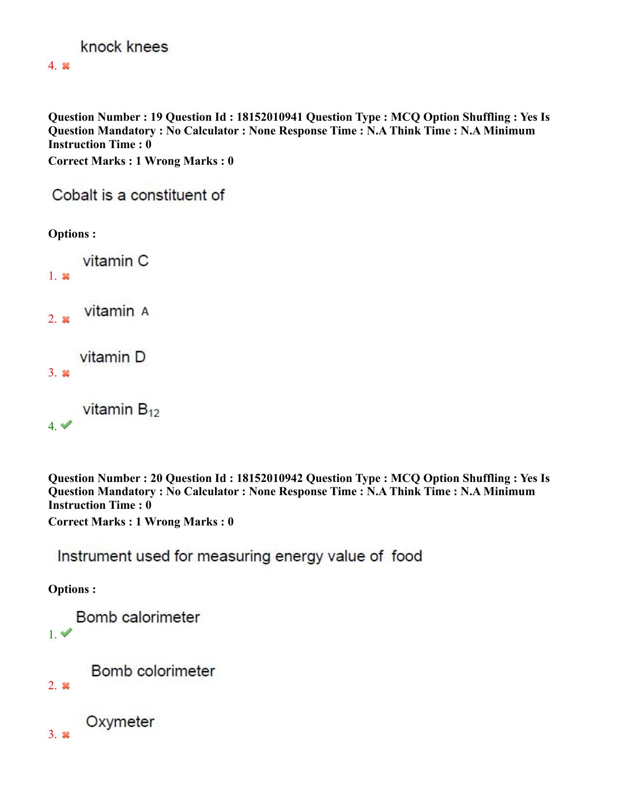 TS CPGET 2023 M Sc Nutrition and Dietetics (Shift 2) Question Paper with Answer Key - Page 11