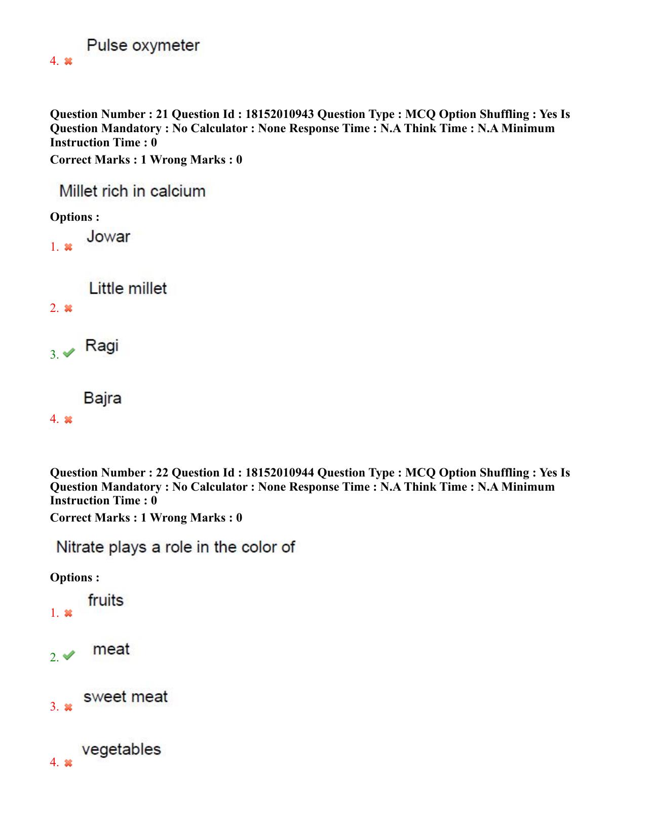 TS CPGET 2023 M Sc Nutrition and Dietetics (Shift 2) Question Paper with Answer Key - Page 12