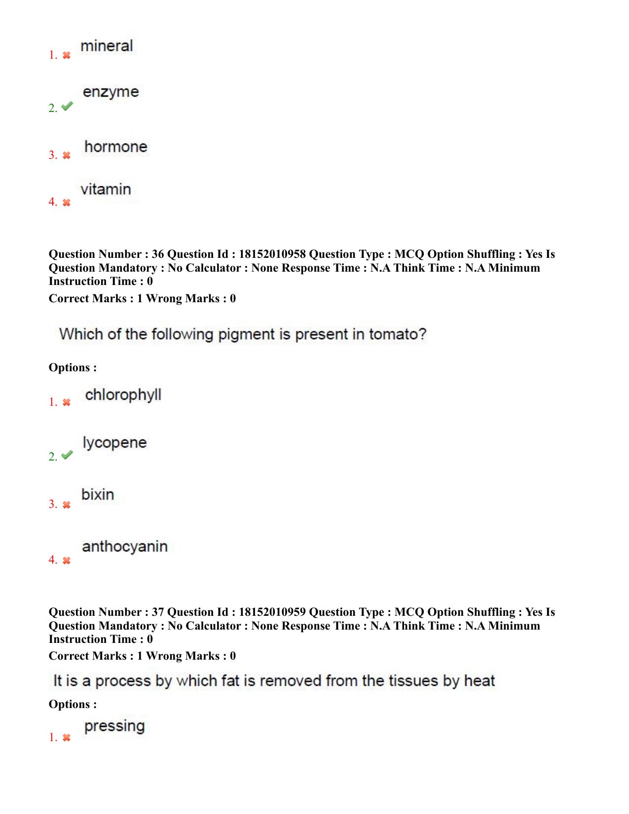 TS CPGET 2023 M Sc Nutrition and Dietetics (Shift 2) Question Paper with Answer Key - Page 19