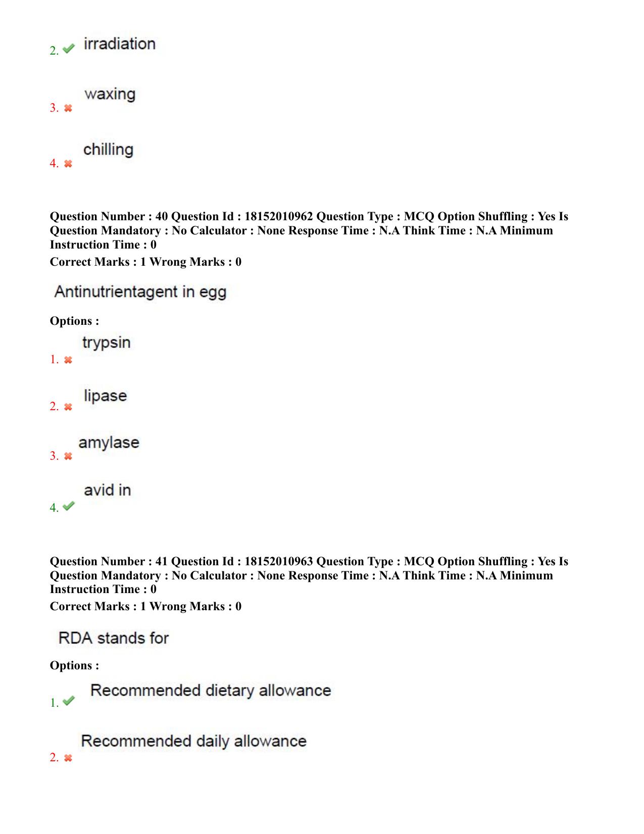 TS CPGET 2023 M Sc Nutrition and Dietetics (Shift 2) Question Paper with Answer Key - Page 21
