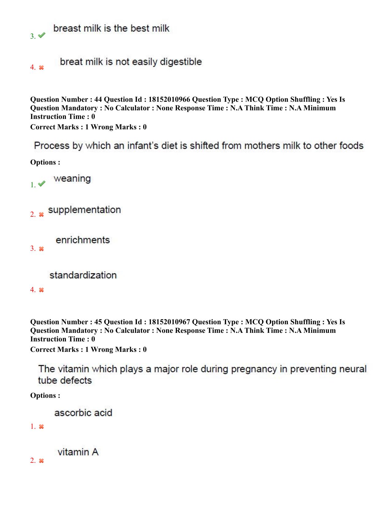 TS CPGET 2023 M Sc Nutrition and Dietetics (Shift 2) Question Paper with Answer Key - Page 23