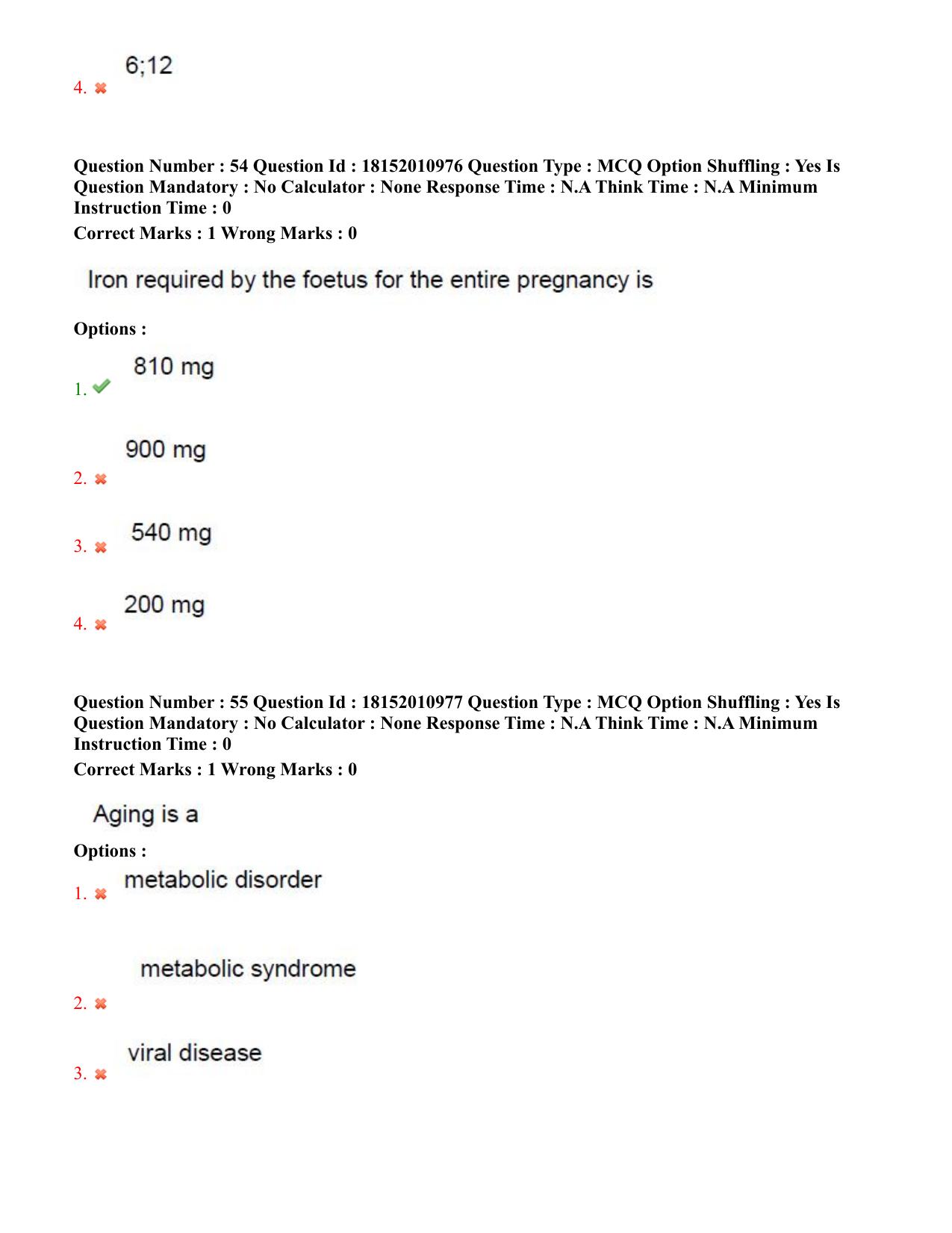 TS CPGET 2023 M Sc Nutrition and Dietetics (Shift 2) Question Paper with Answer Key - Page 28
