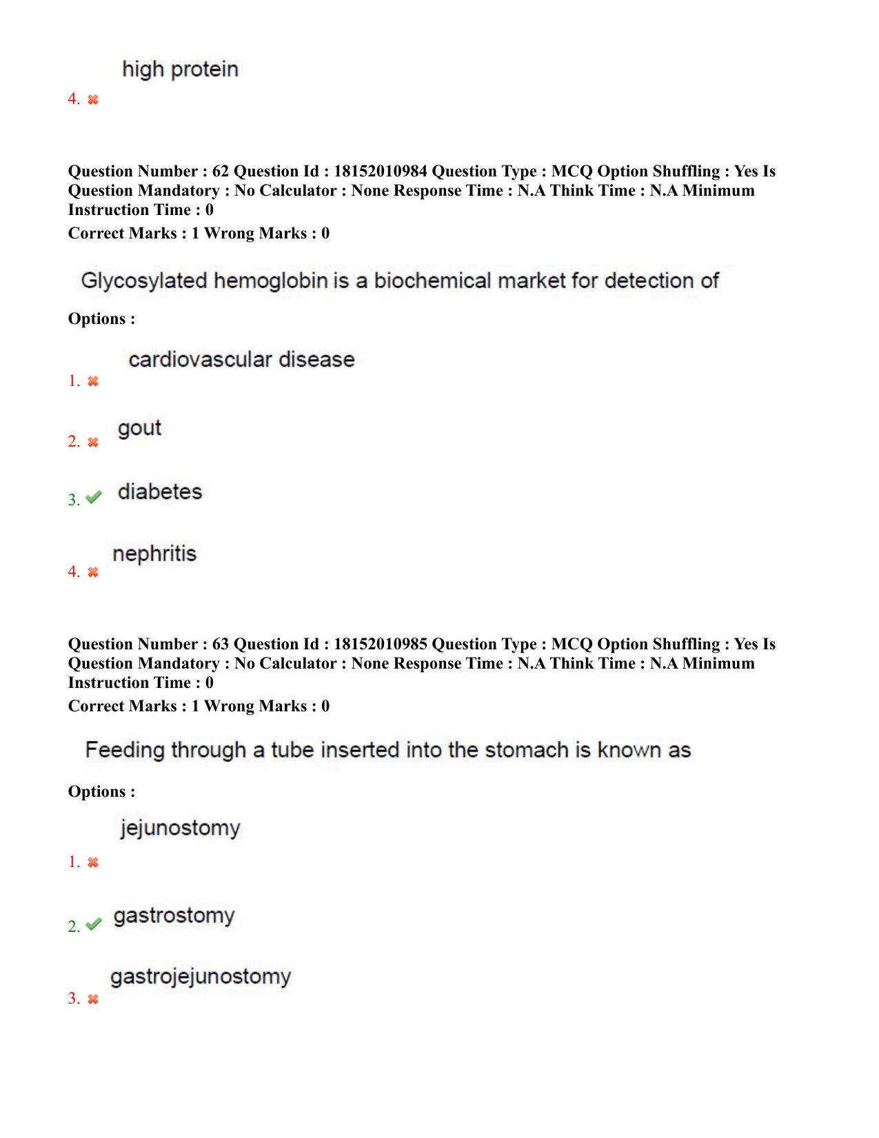 TS CPGET 2023 M Sc Nutrition and Dietetics (Shift 2) Question Paper with Answer Key - Page 32