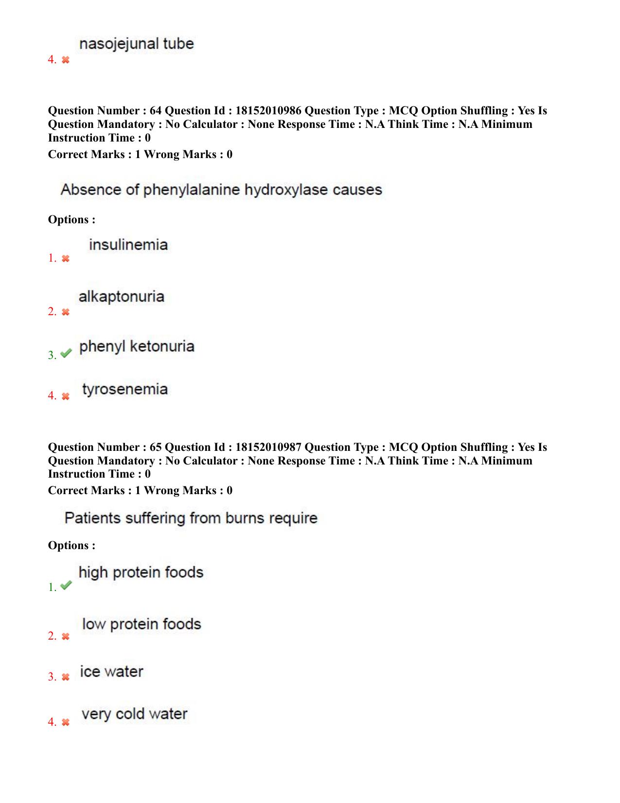 TS CPGET 2023 M Sc Nutrition and Dietetics (Shift 2) Question Paper with Answer Key - Page 33