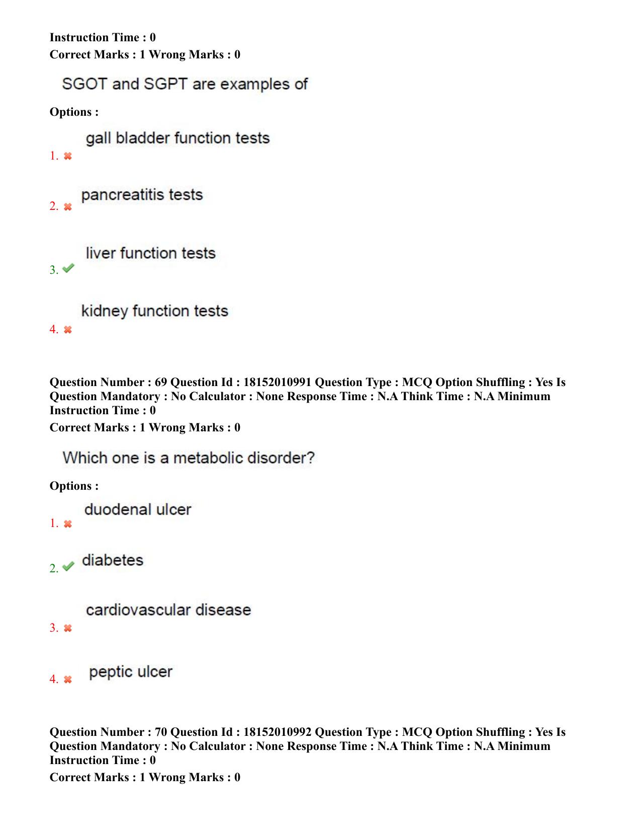 TS CPGET 2023 M Sc Nutrition and Dietetics (Shift 2) Question Paper with Answer Key - Page 35