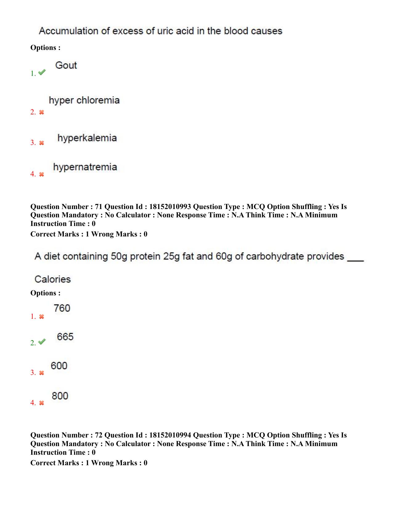 TS CPGET 2023 M Sc Nutrition and Dietetics (Shift 2) Question Paper with Answer Key - Page 36