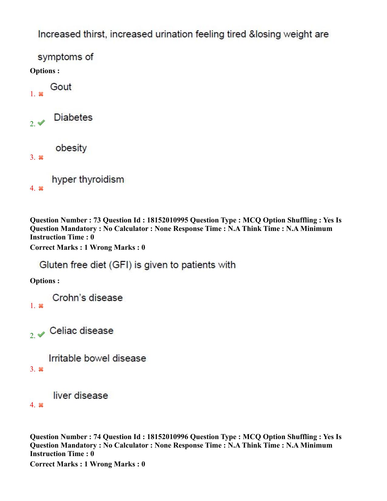 TS CPGET 2023 M Sc Nutrition and Dietetics (Shift 2) Question Paper with Answer Key - Page 37