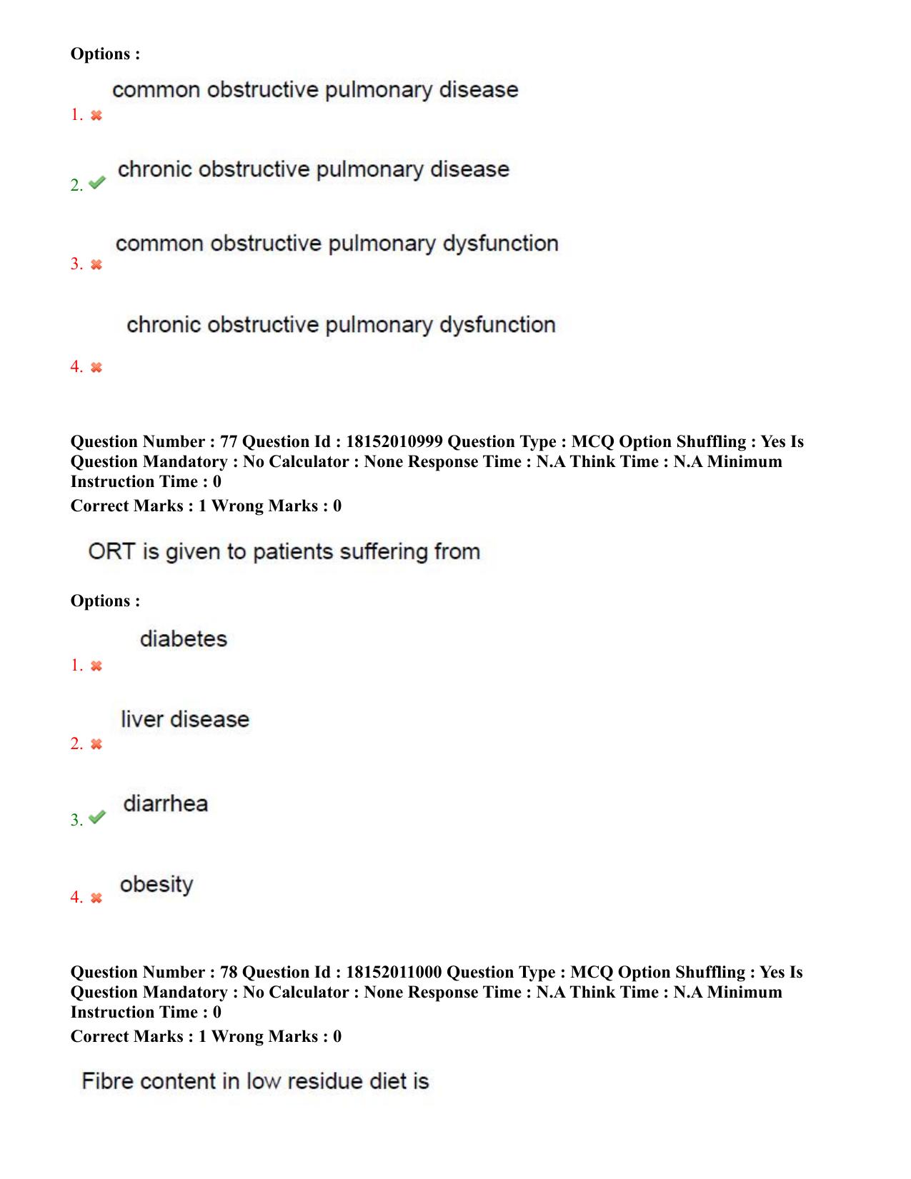TS CPGET 2023 M Sc Nutrition and Dietetics (Shift 2) Question Paper with Answer Key - Page 39
