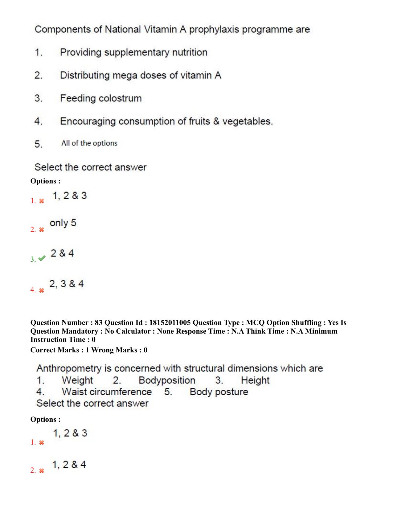 TS CPGET 2023 M Sc Nutrition and Dietetics (Shift 2) Question Paper with Answer Key - Page 42