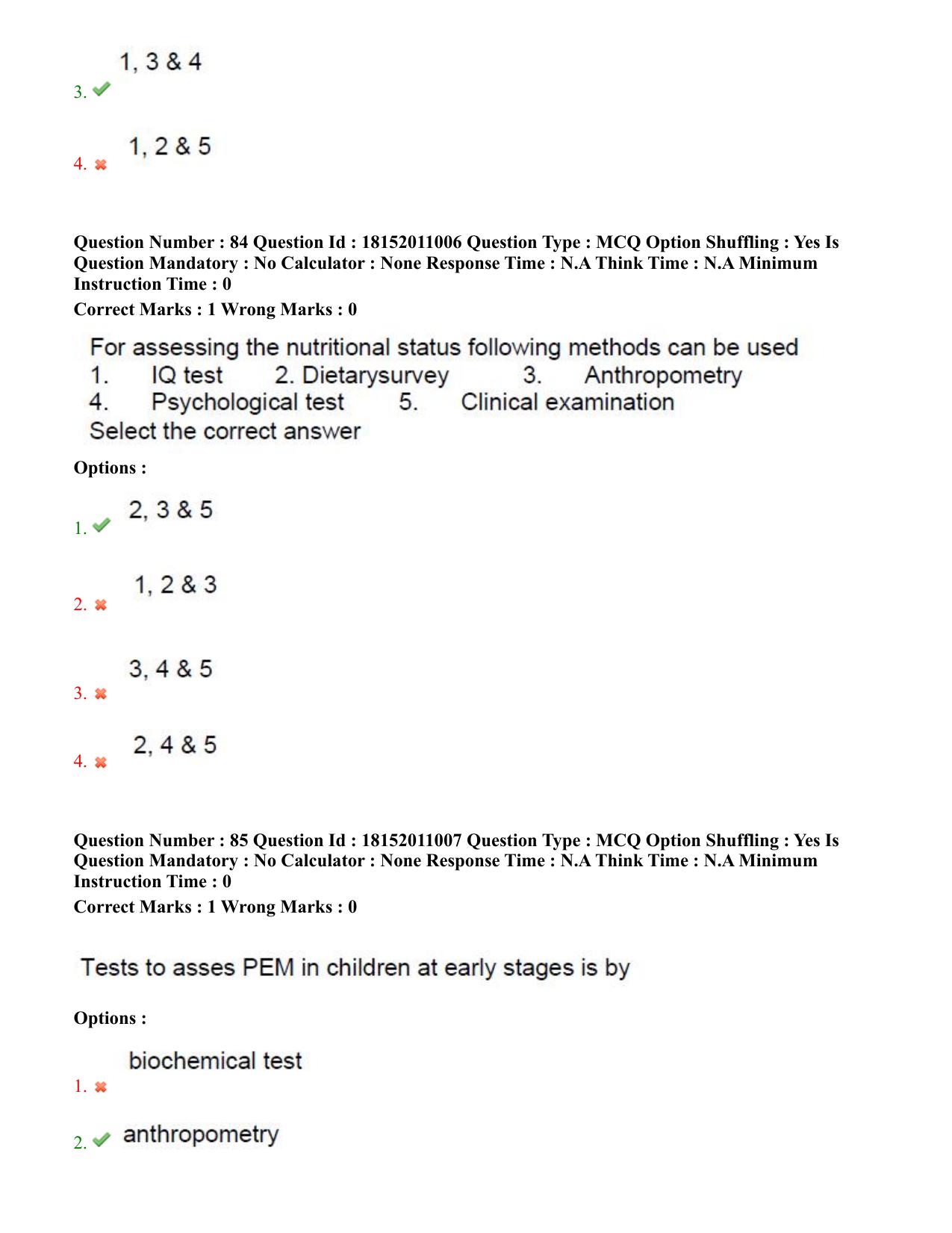 TS CPGET 2023 M Sc Nutrition and Dietetics (Shift 2) Question Paper with Answer Key - Page 43