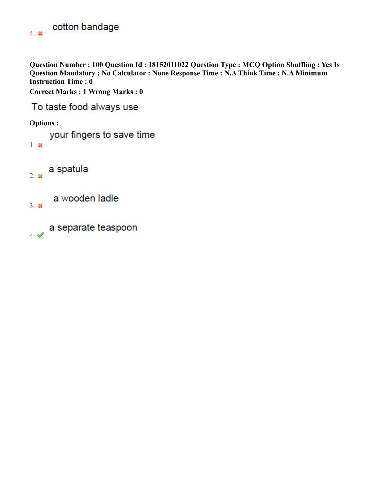 TS CPGET 2023 M Sc Nutrition and Dietetics (Shift 2) Question Paper with Answer Key - Page 51