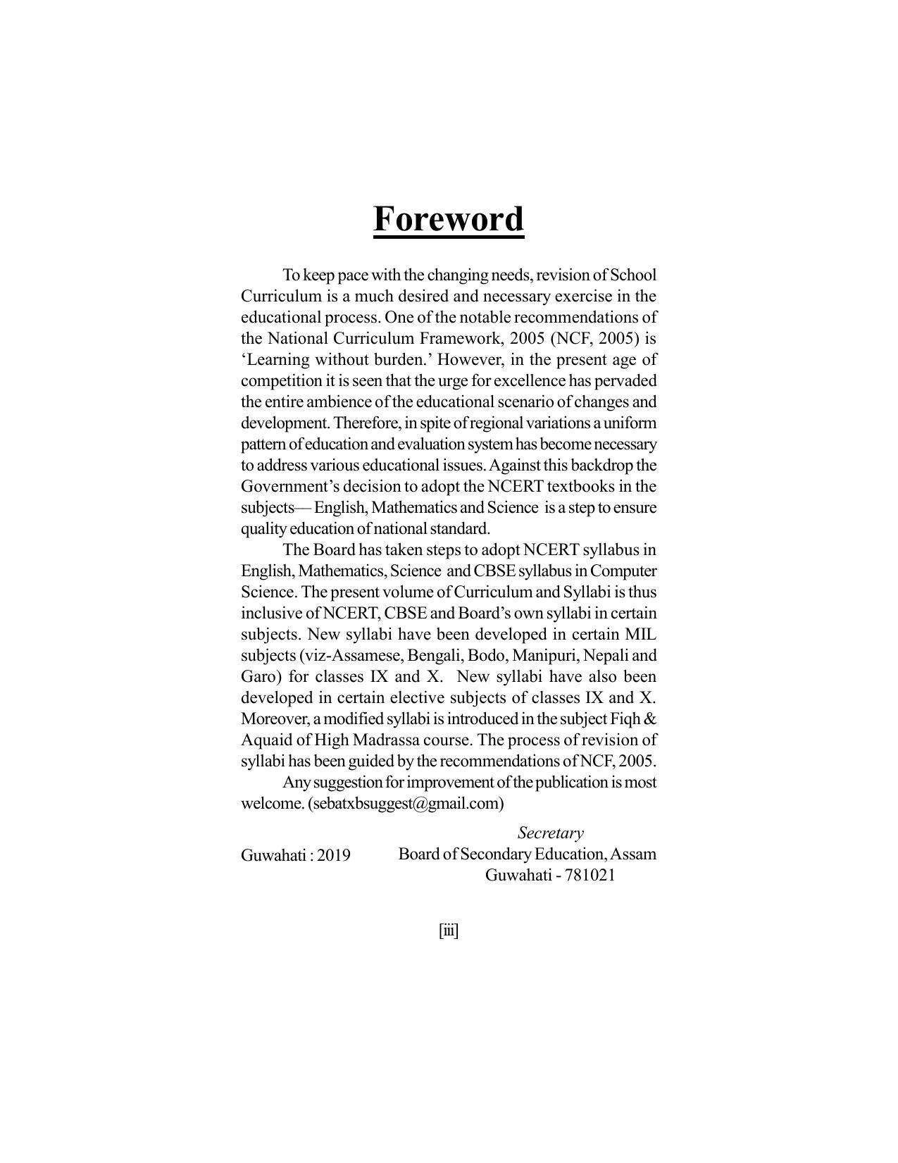 SEBA Class 9 & 10 Syllabus - Page 4