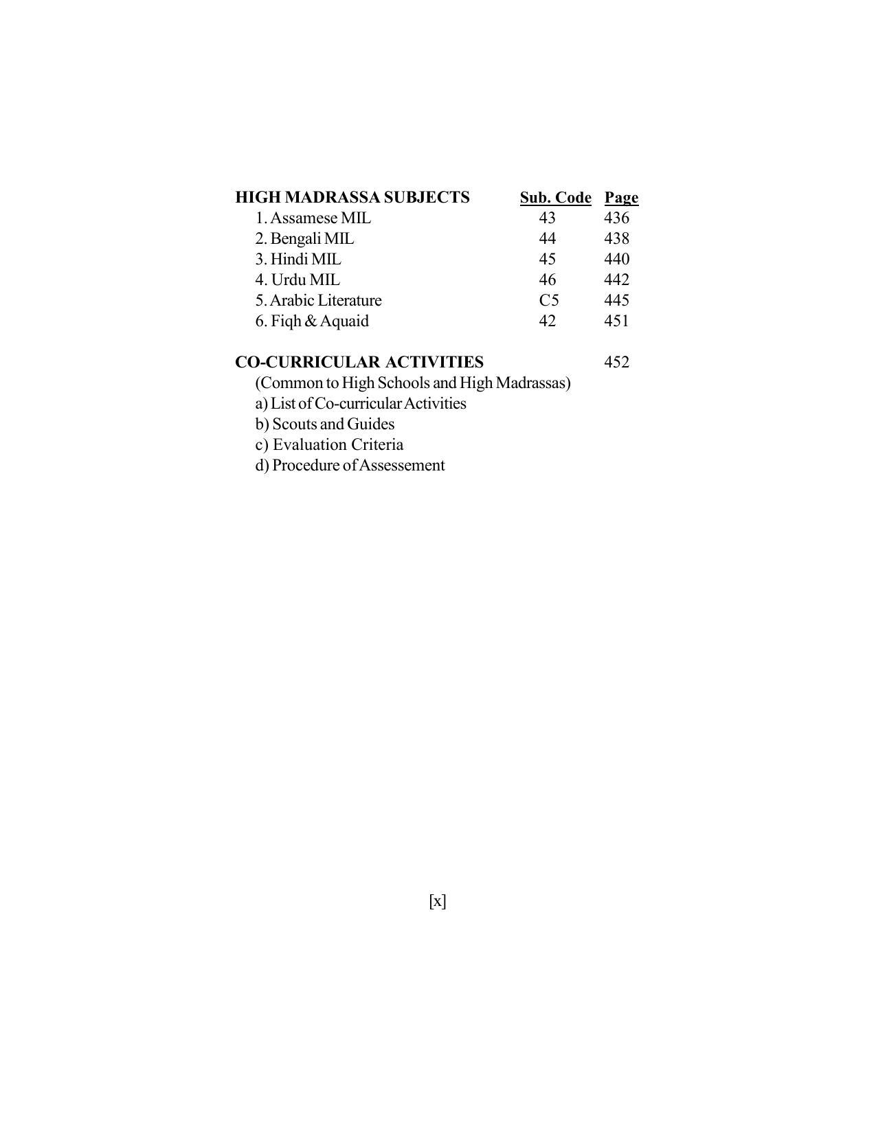SEBA Class 9 & 10 Syllabus - Page 11