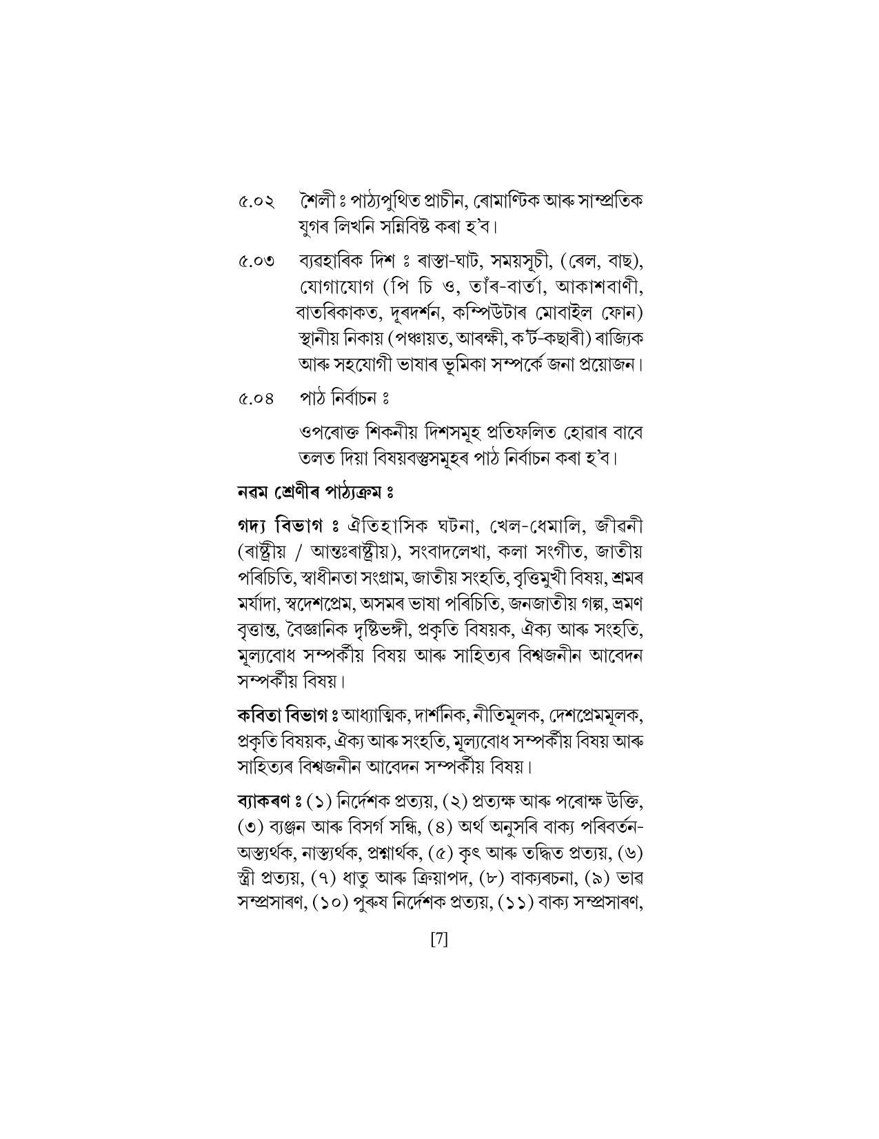 SEBA Class 9 & 10 Syllabus - Page 21