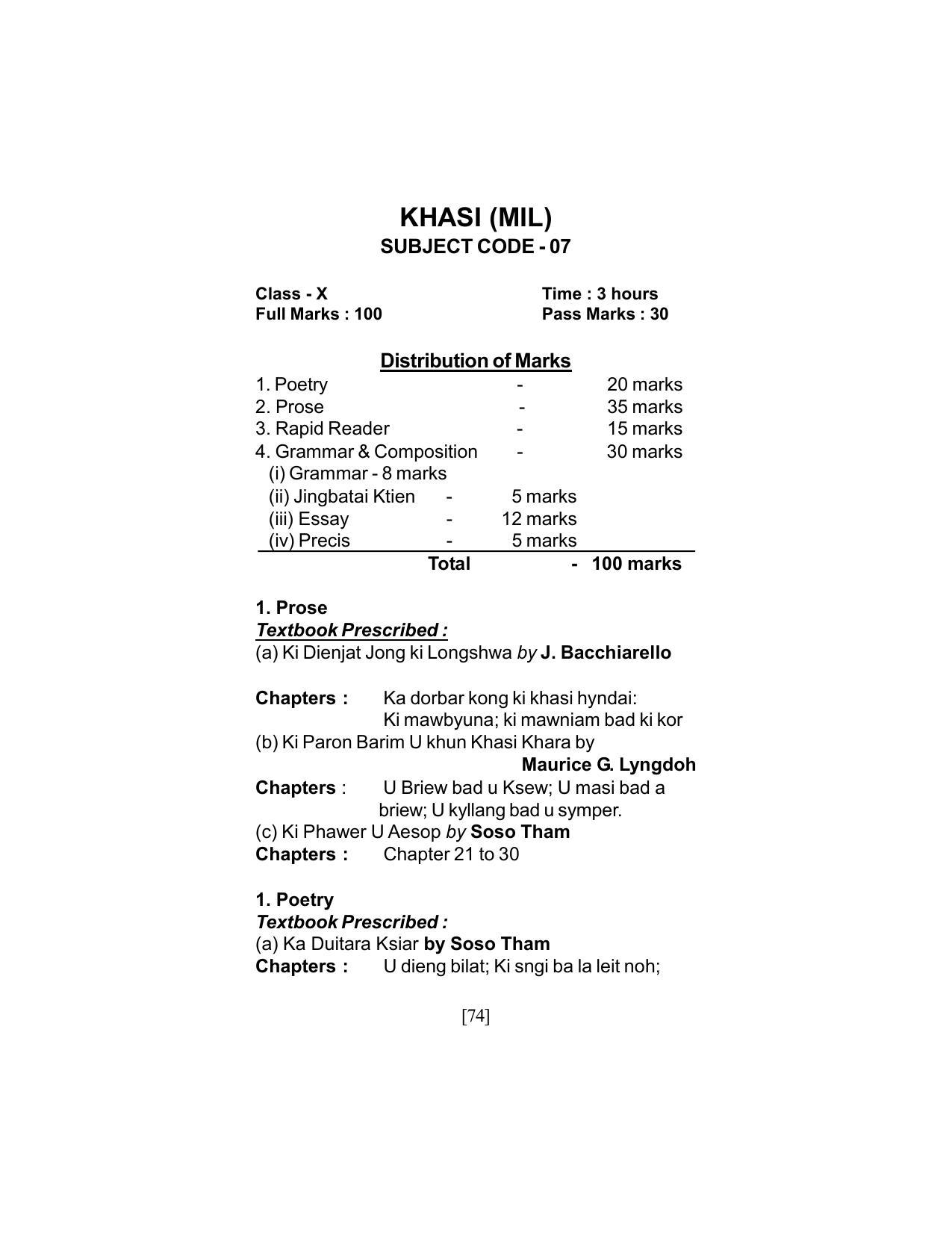 SEBA Class 9 & 10 Syllabus - Page 88