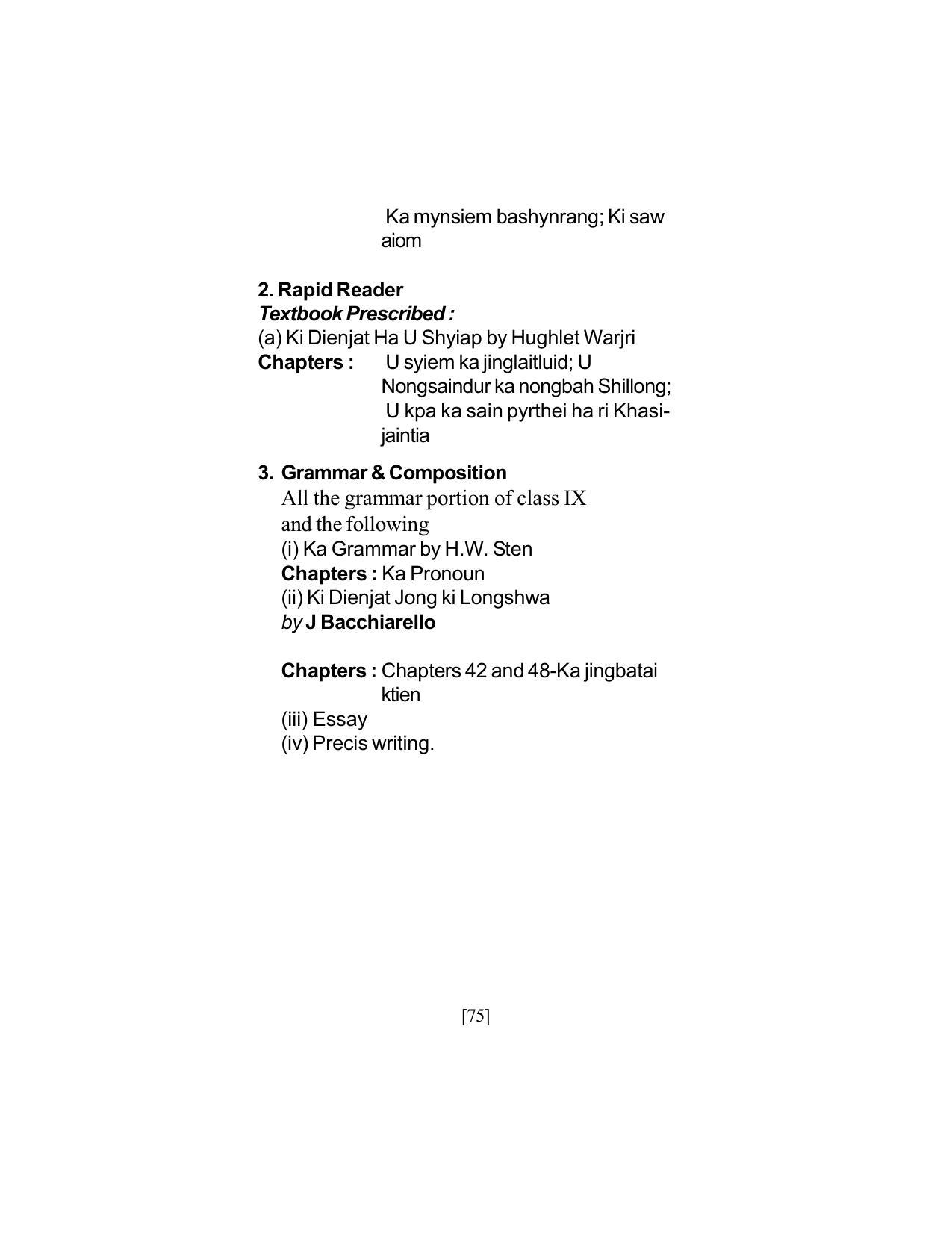 SEBA Class 9 & 10 Syllabus - Page 89