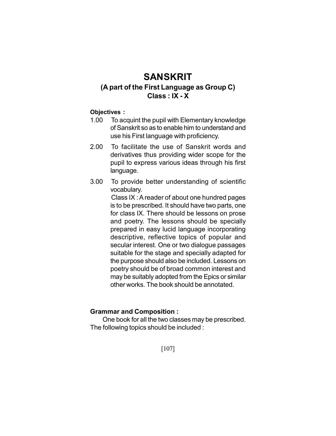 SEBA Class 9 & 10 Syllabus - Page 121