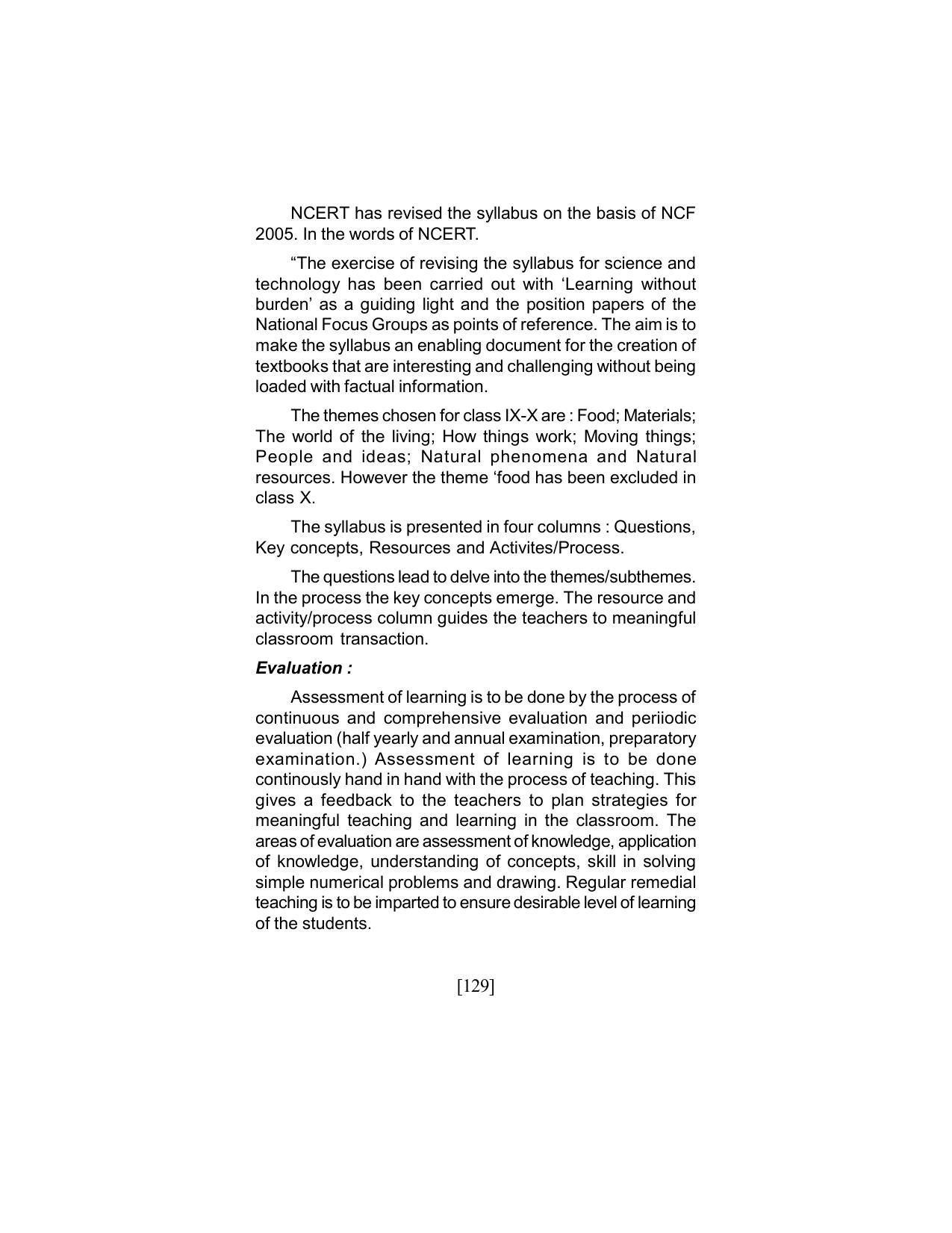 SEBA Class 9 & 10 Syllabus - Page 143
