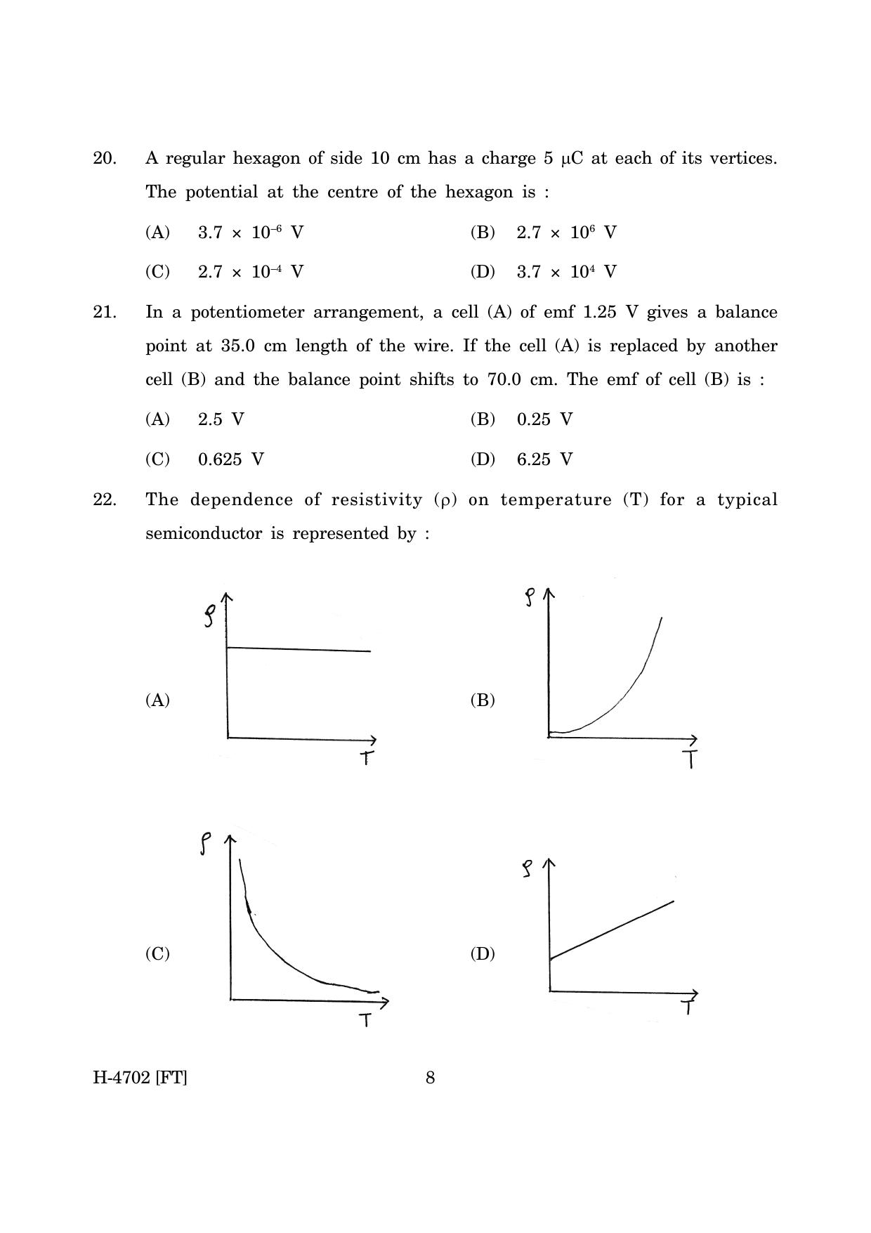Goa Board Class 12 Physics (November 2022) Question Paper - Page 8