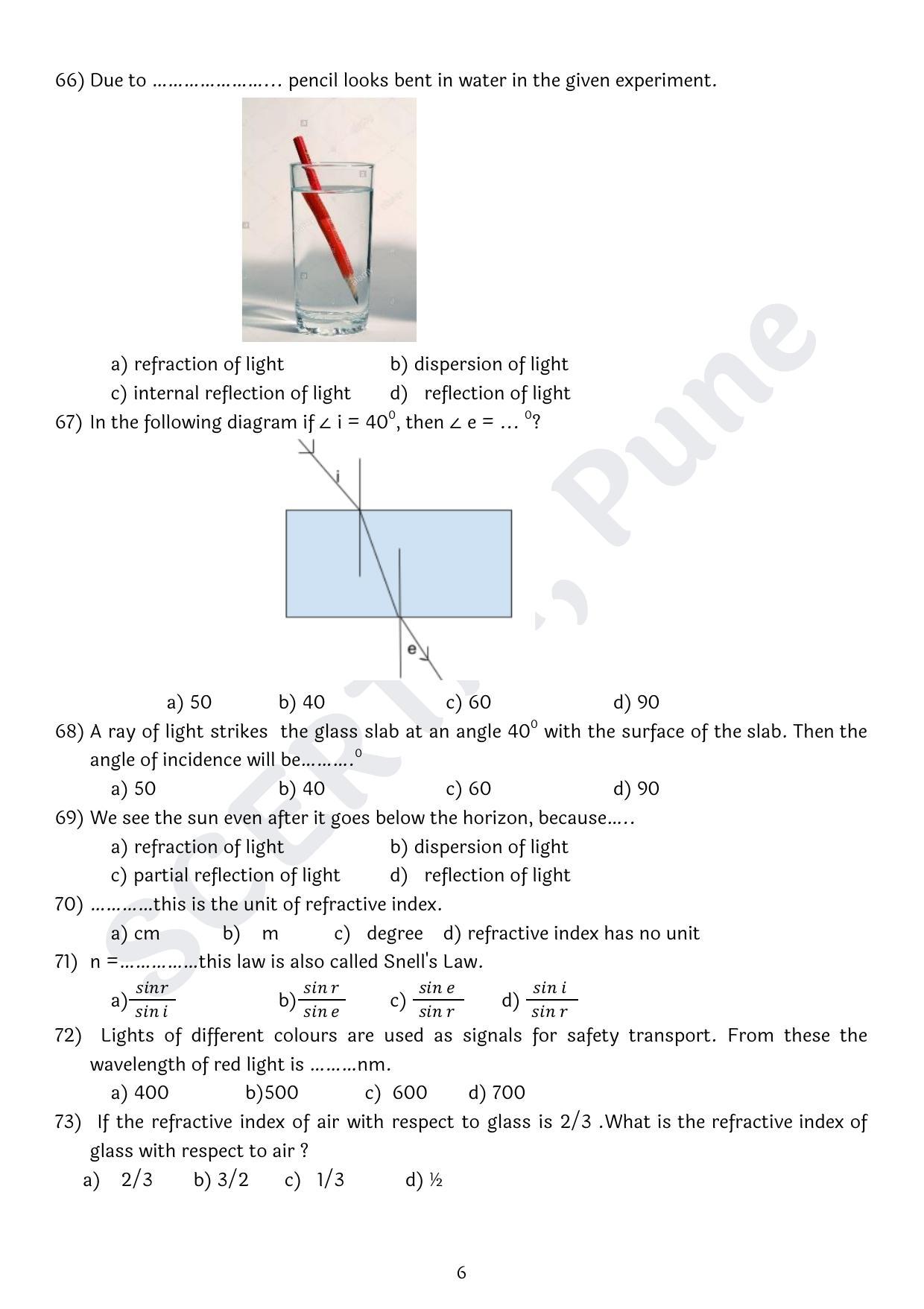 Maharashtra Board Class 10 Science Part I (English Medium) 2023 Question Bank - Page 6
