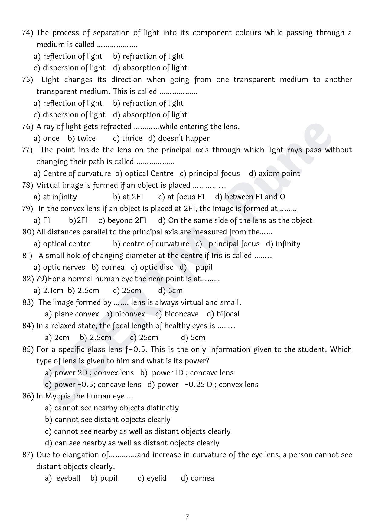 Maharashtra Board Class 10 Science Part I (English Medium) 2023 Question Bank - Page 7