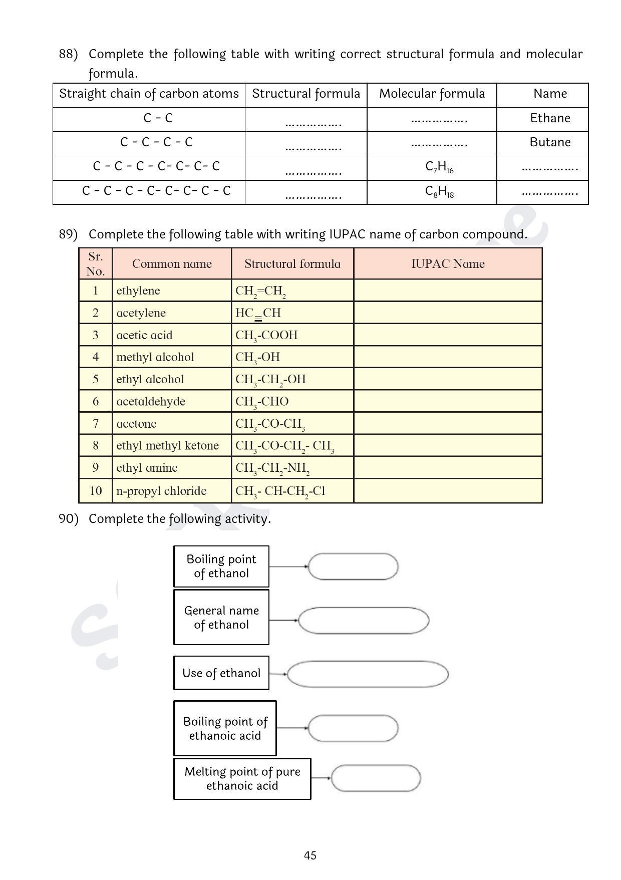 Maharashtra Board Class 10 Science Part I (English Medium) 2023 Question Bank - Page 45