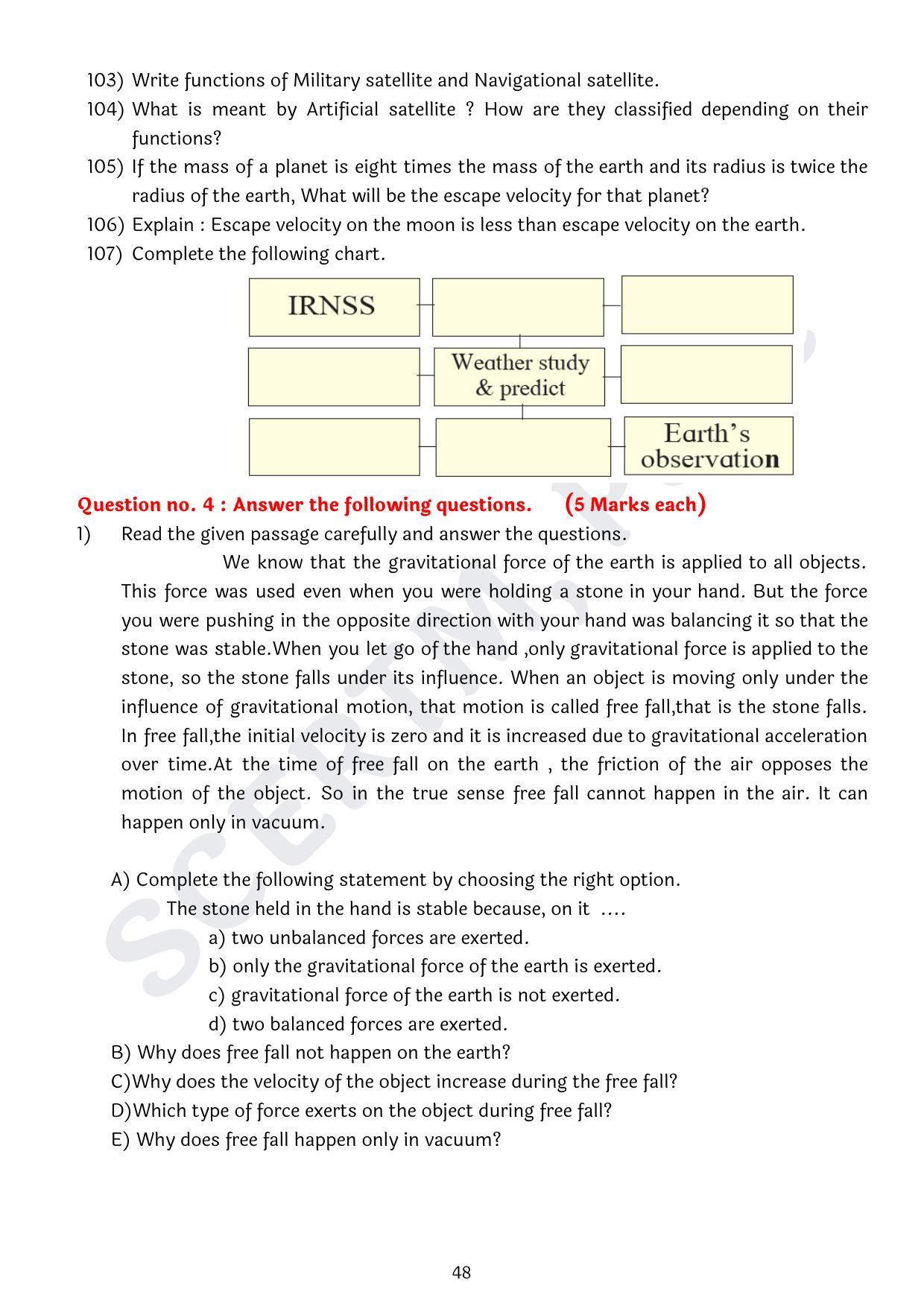 Maharashtra Board Class 10 Science Part I (English Medium) 2023 Question Bank - Page 48