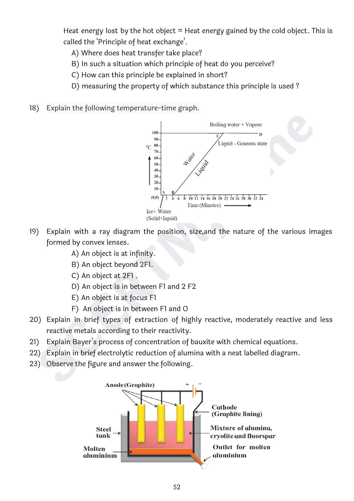Maharashtra Board Class 10 Science Part I (English Medium) 2023 Question Bank - Page 52