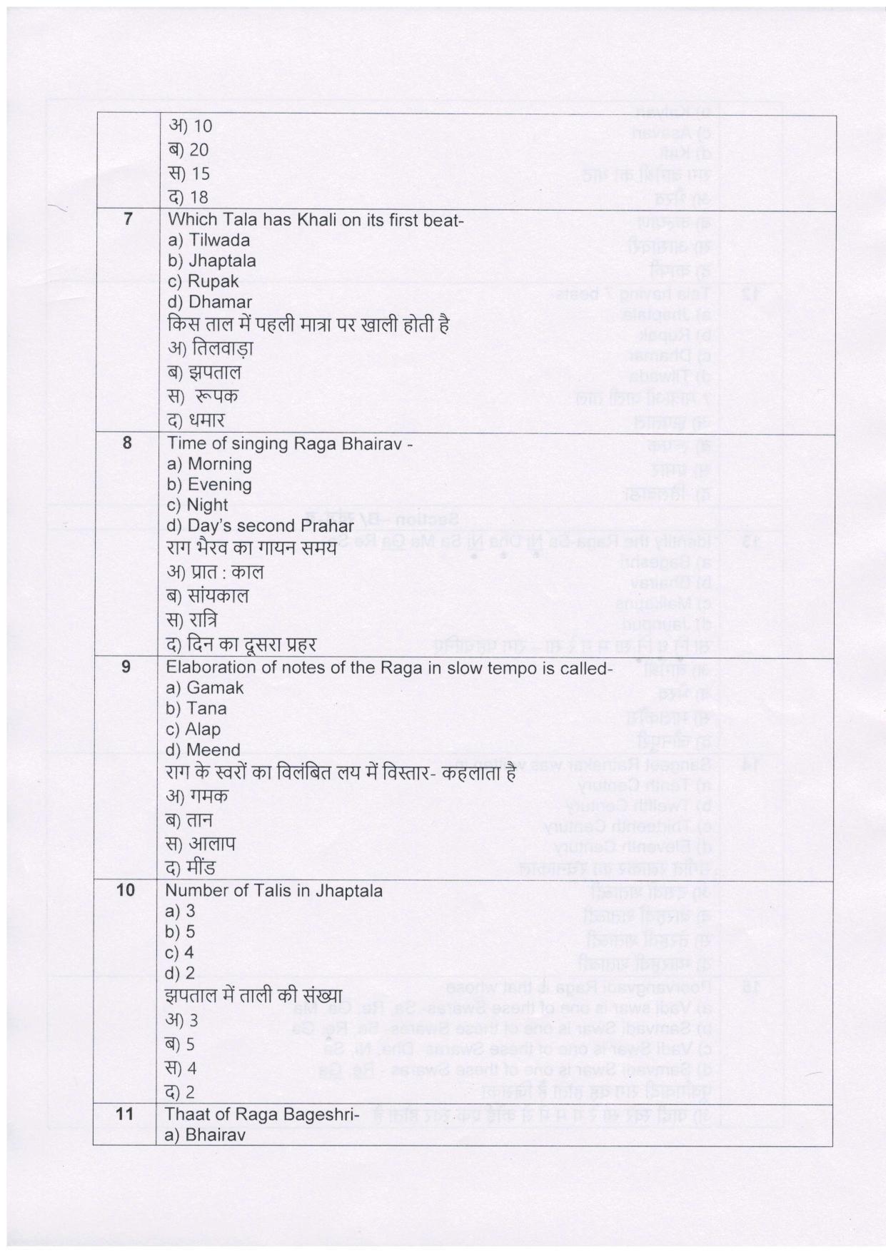CBSE Class 12 Hindustani Music (Vocal) Sample Paper 2021-22 - Page 3