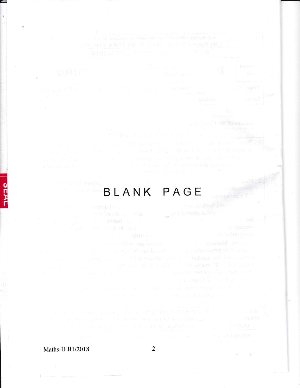 KEAM Paper II 2018 Question Paper - Page 2