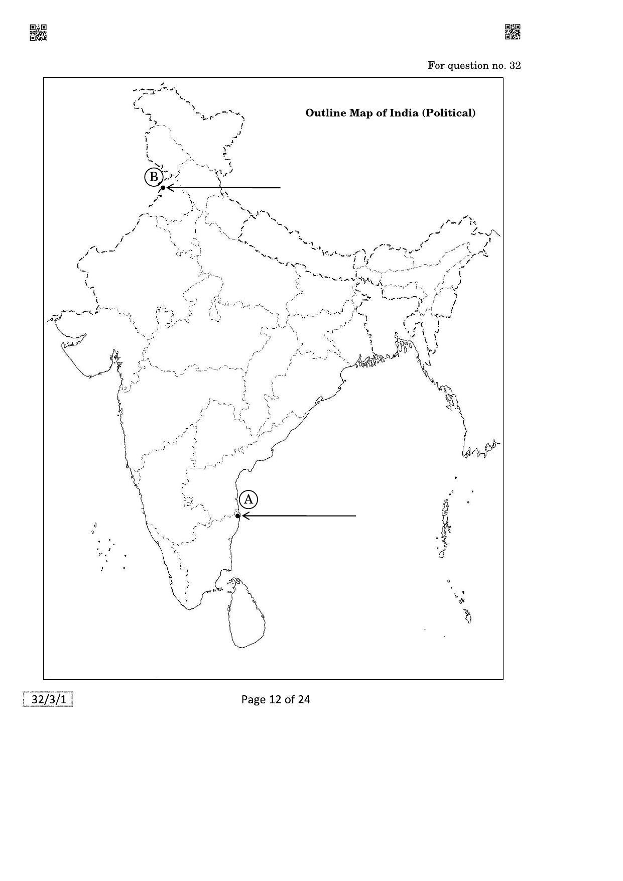 CBSE Class 10 087_Social_Science 2021 Compartment Question Paper - Page 12