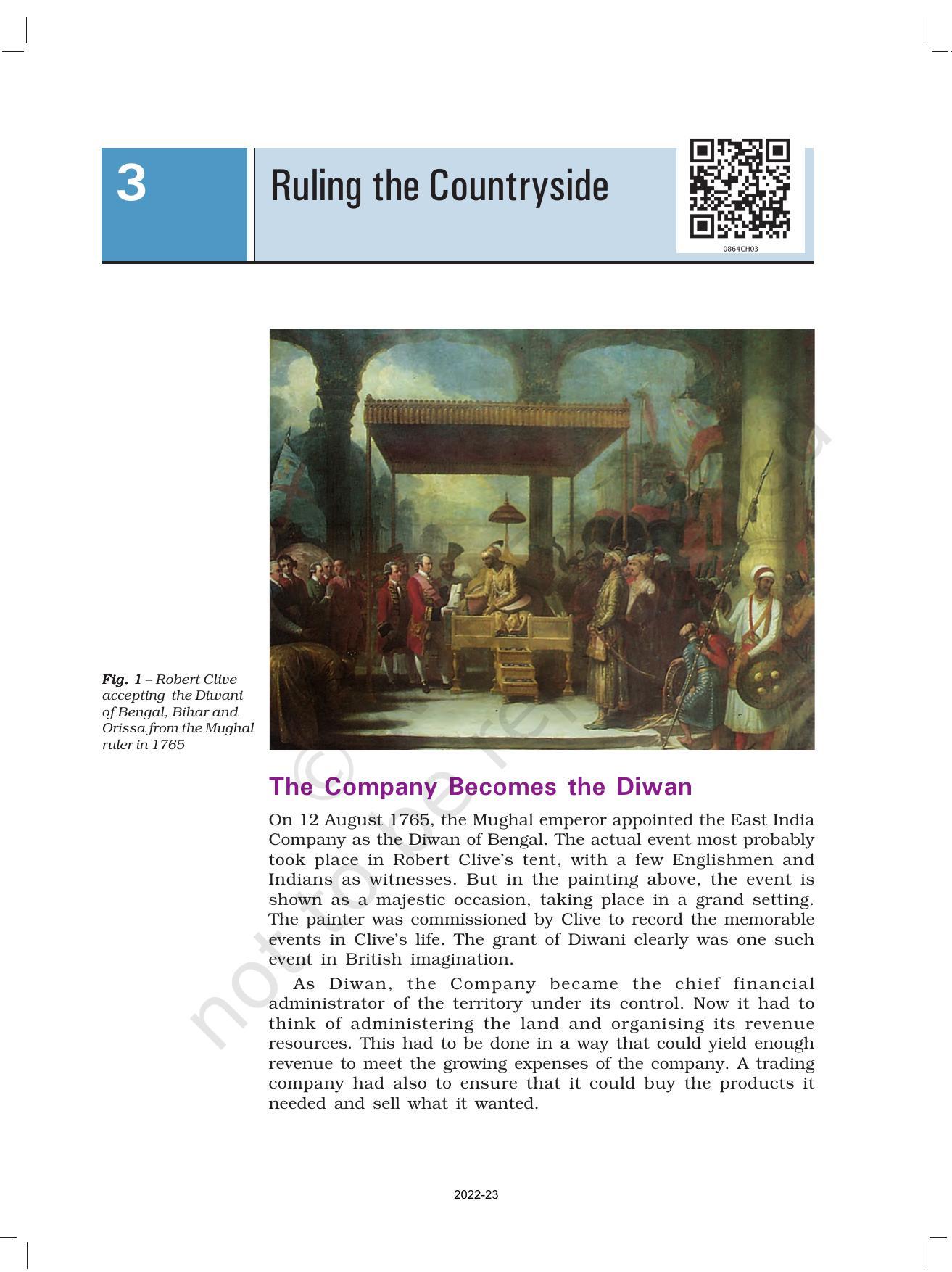NCERT Book for Class 8 History Chapter 3 Ruling the Countryside - Page 1