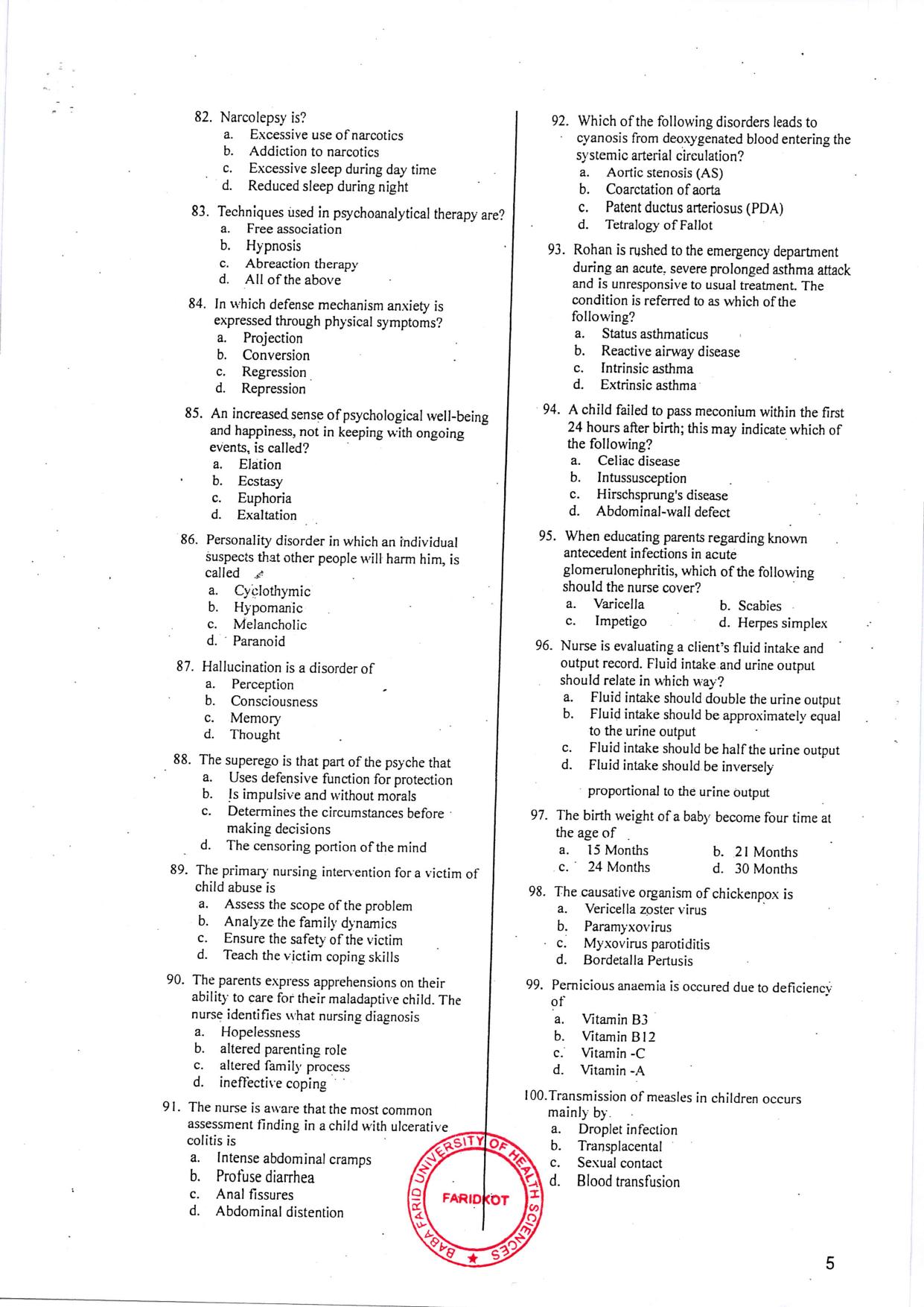 PPBNET 2025 Question Paper & Answer Key - Page 5
