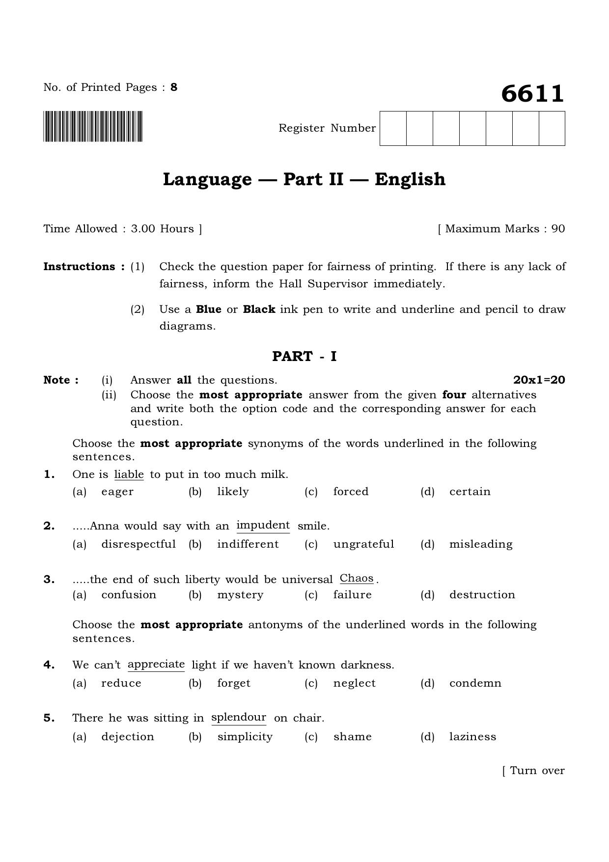 TN Class 12 2023 Question Papers (All Subjects) - Page 9
