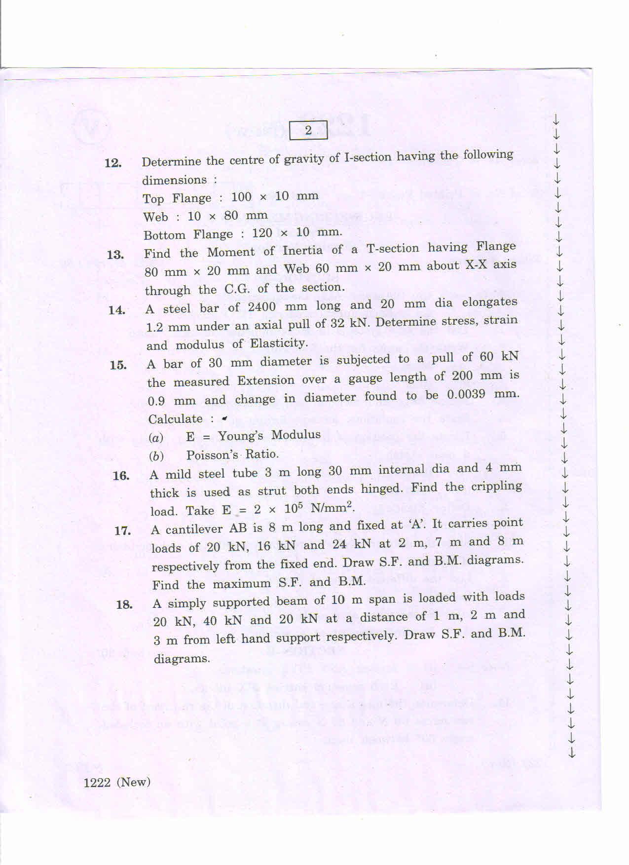 AP Inter 1st Year Engineering Mechanics-I March-2020-Vocational Question Paper - Page 2