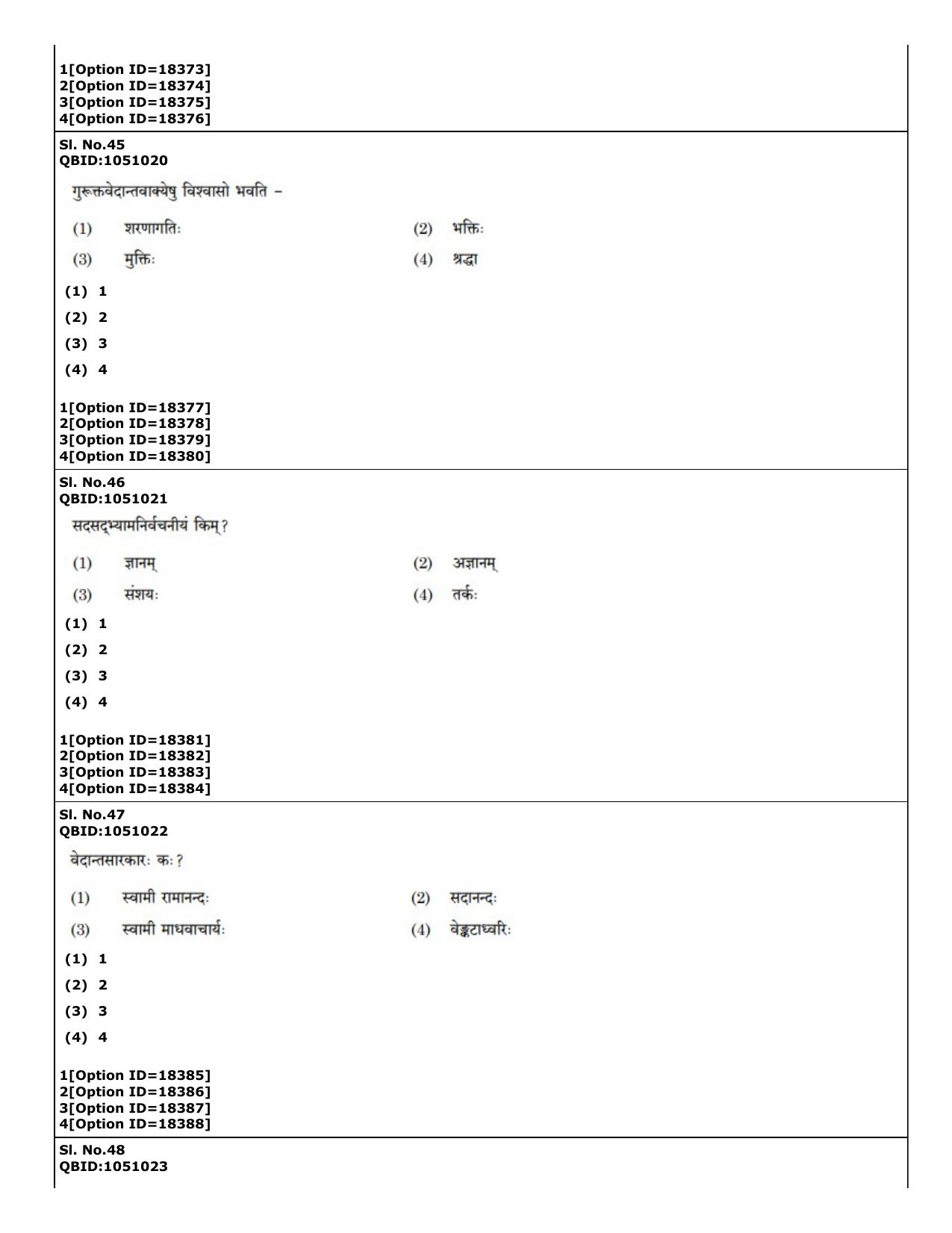 CUET (PG) 2022: PGQP-48 Vedanta, Nyaya etc (07-09-2022) Question Paper - Page 30