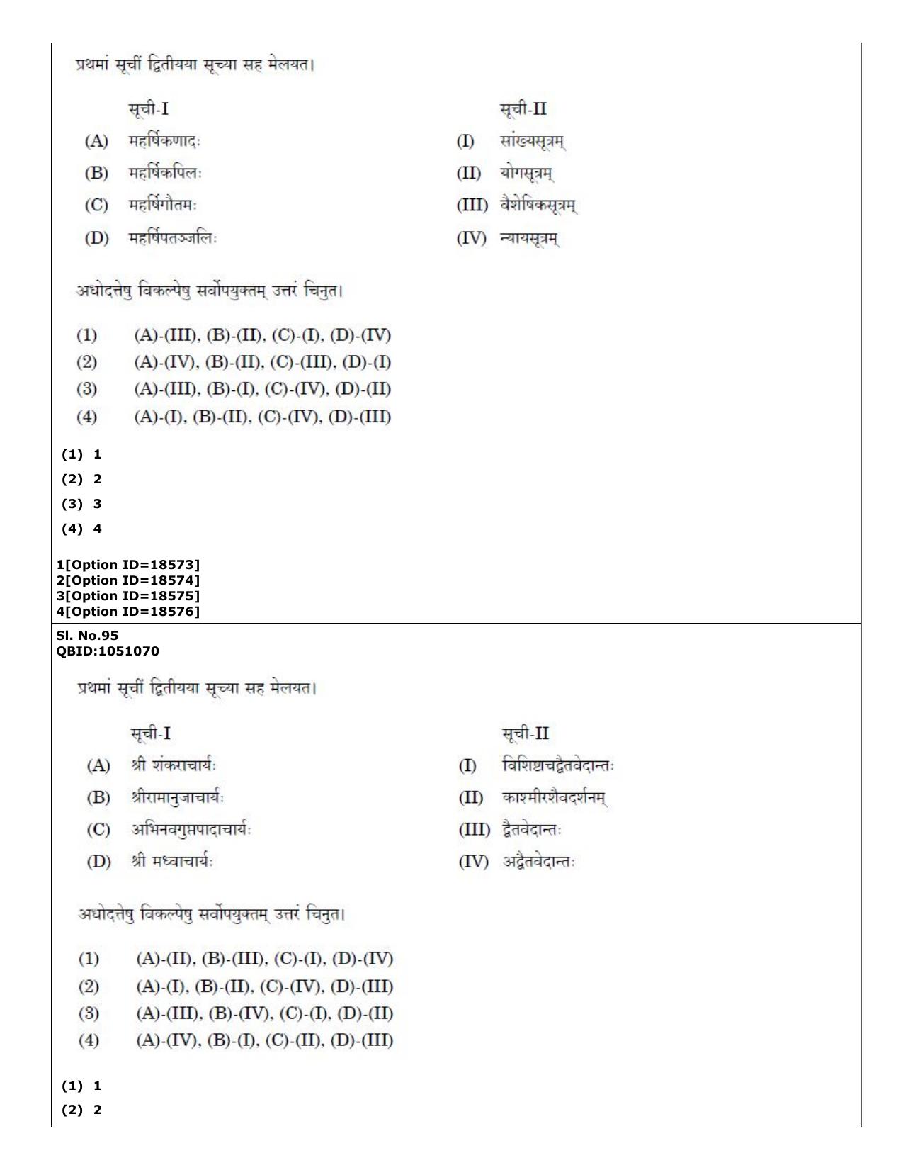 CUET (PG) 2022: PGQP-48 Vedanta, Nyaya etc (07-09-2022) Question Paper - Page 59