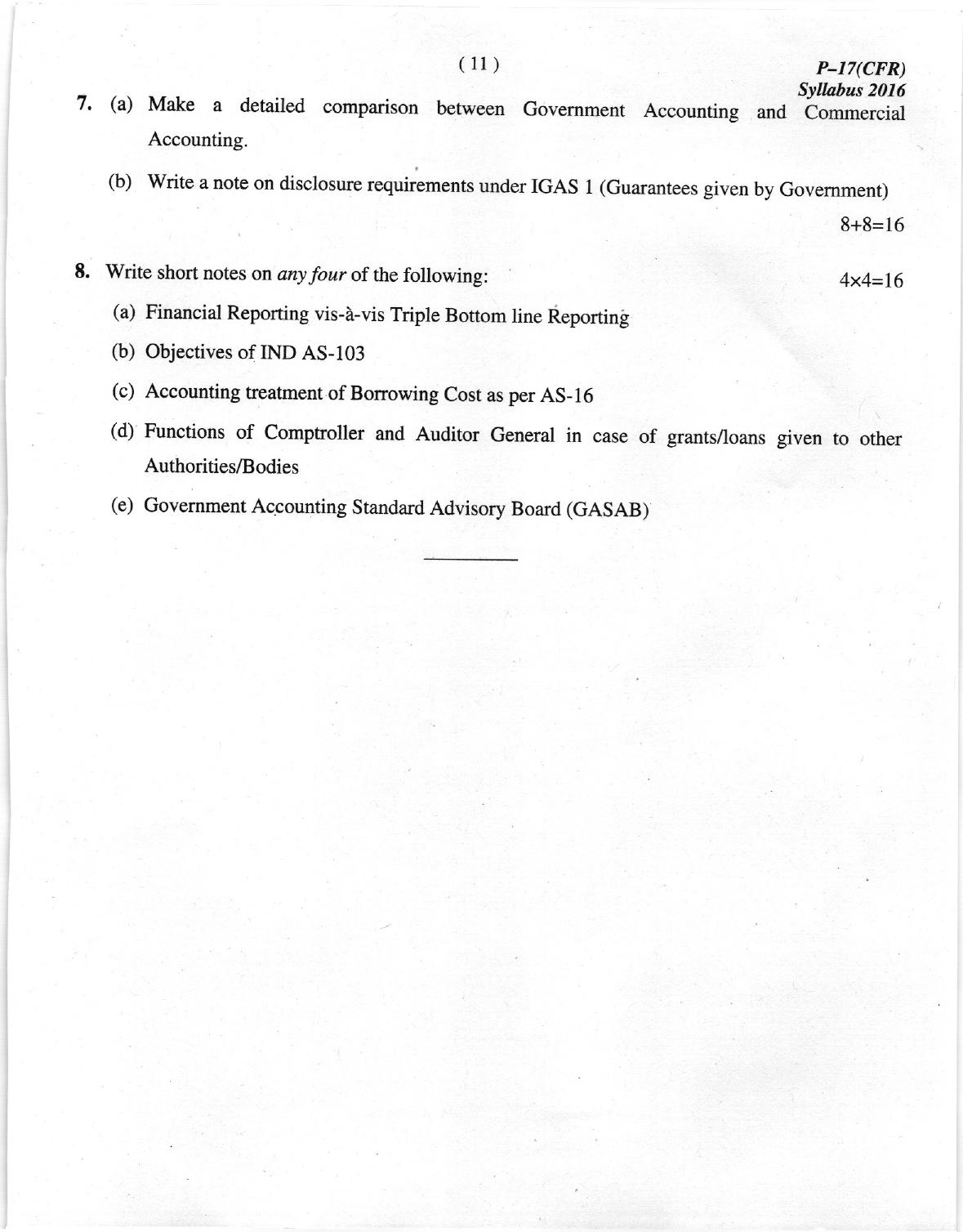 ICMAI Dec 2018 Corporate Financial Reporting Question Paper (Final) - Page 11