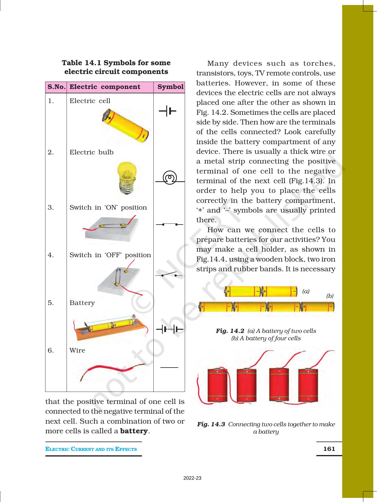 NCERT Book for Class 7 Science: Chapter 14-Electric Current and its Effects - Page 2