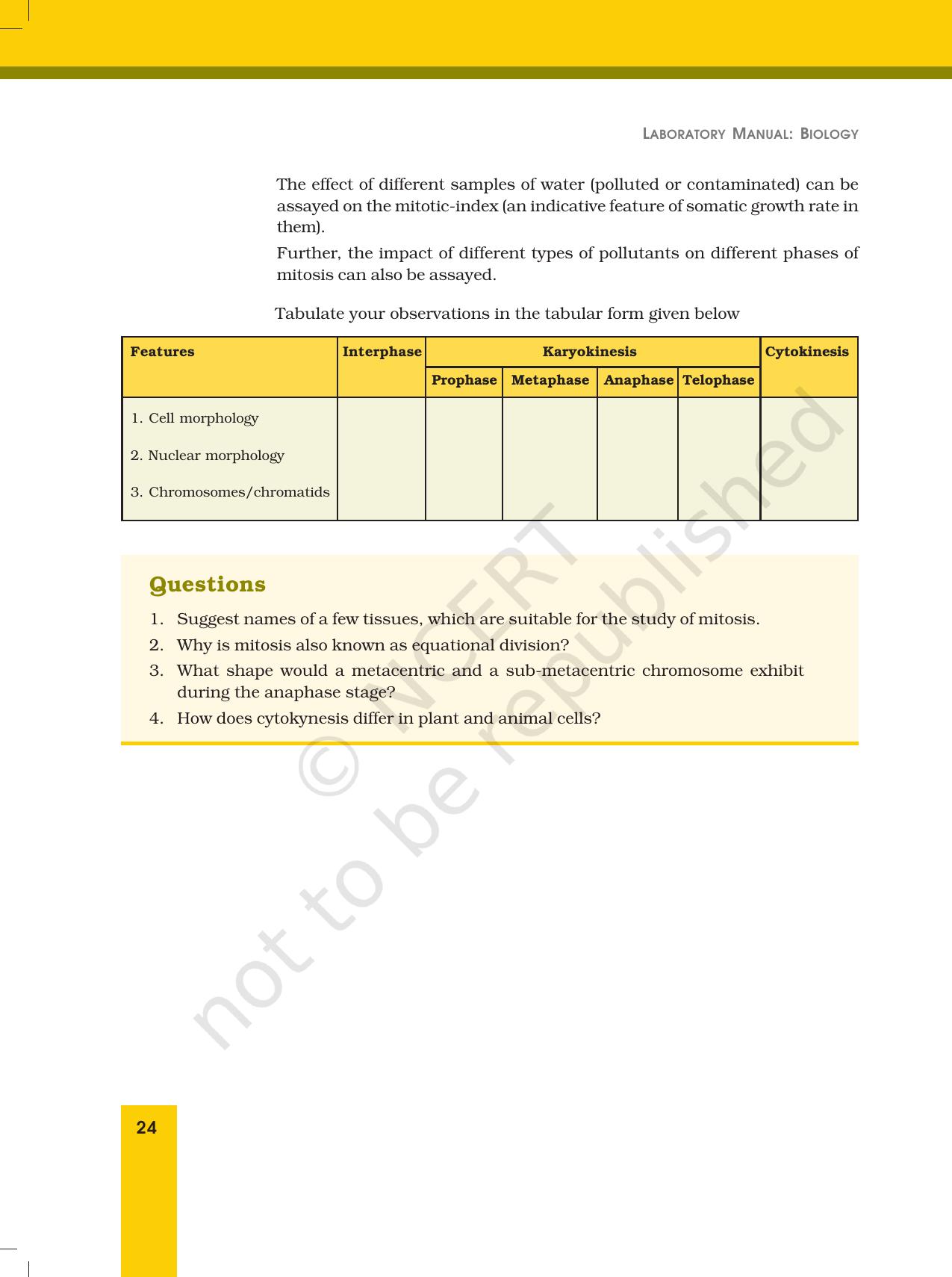 NCERT Laboratory Manuals for Class XII Biology - Exercise 6 - Page 5