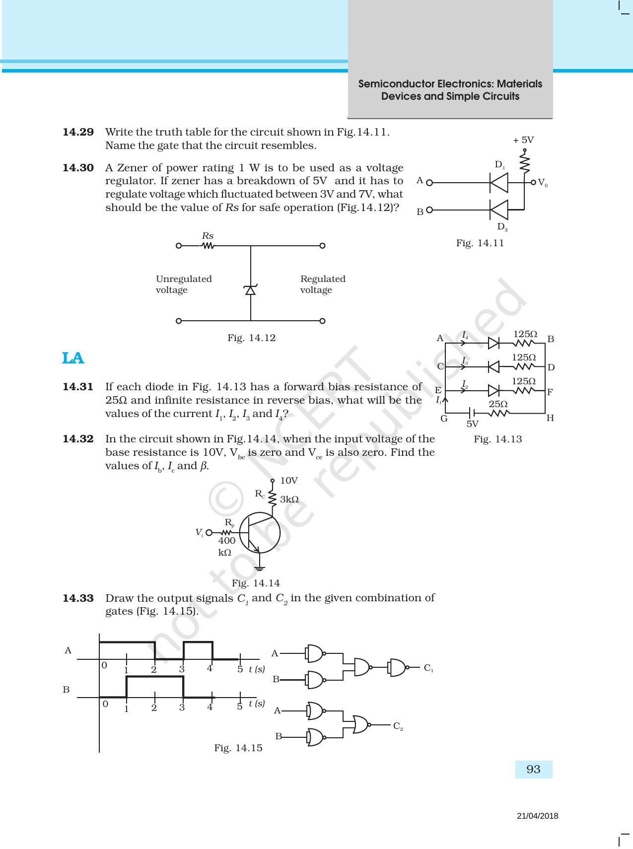 NCERT Exemplar Book for Class 12 Physics: Chapter 14 Semiconductor Electronics: Materials, Devices, and Simple Circuits - Page 7
