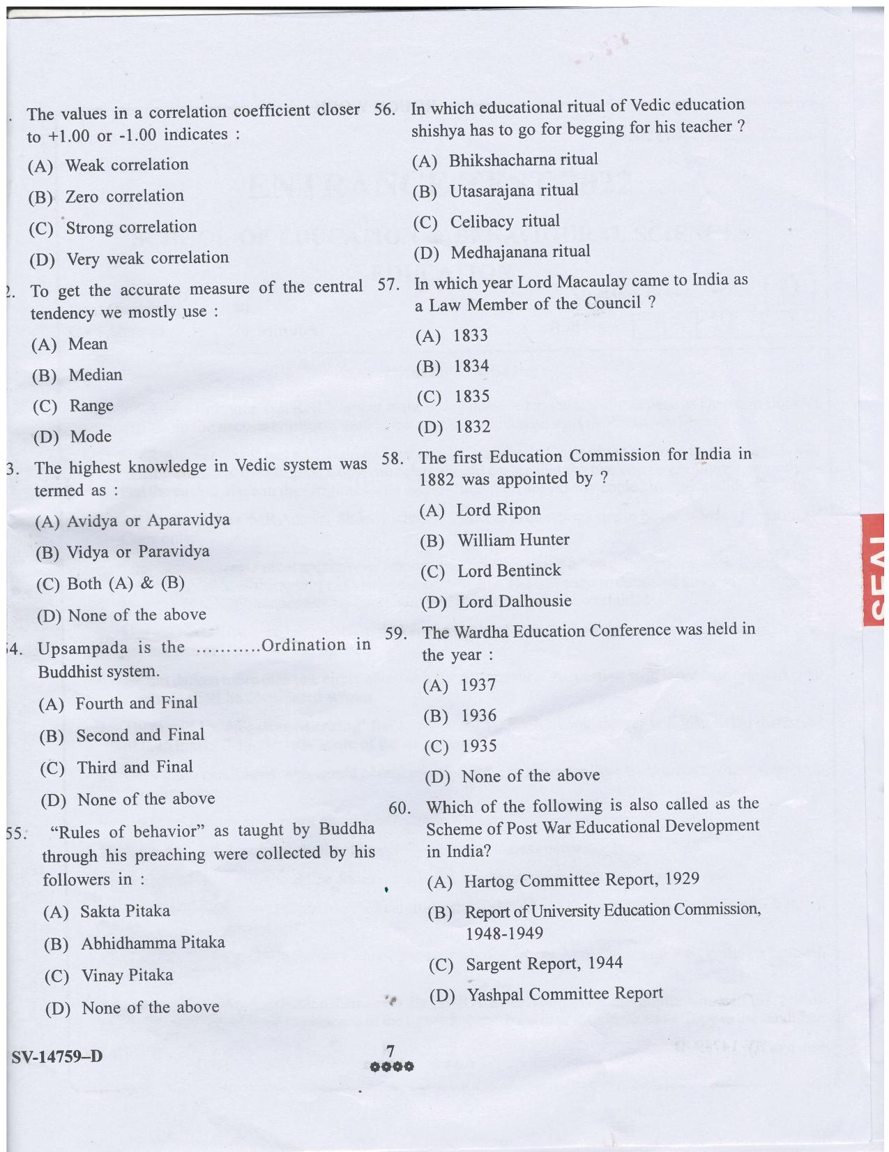 KUET 2023 M.A. Education Question Paper - Page 16